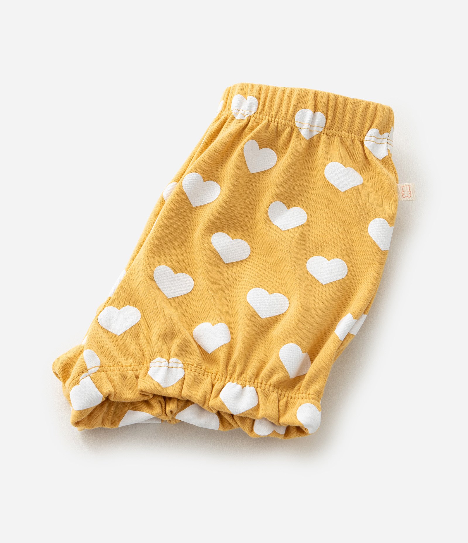 Conjunto Infantil com Estampa de Corações e Abelhinhas - Tam 0 a 18 Meses Amarelo 11