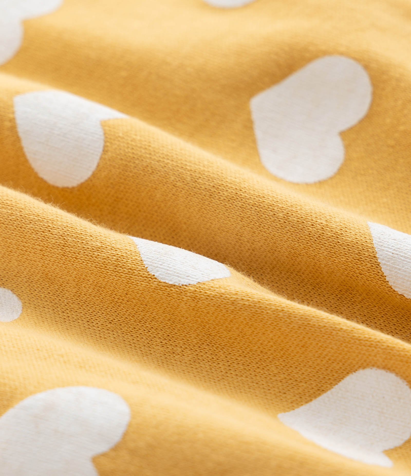 Conjunto Infantil com Estampa de Corações e Abelhinhas - Tam 0 a 18 Meses Amarelo 8