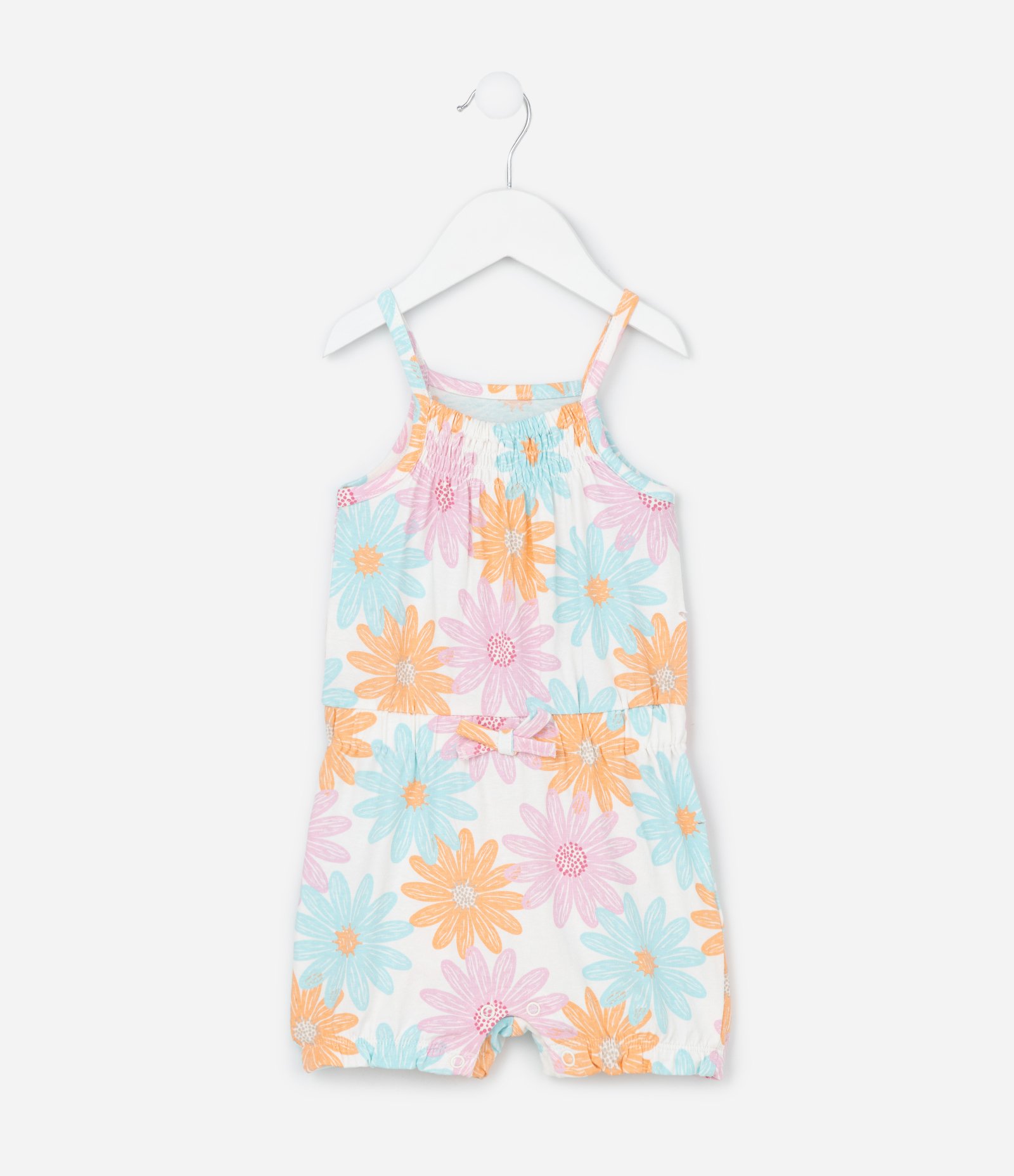 Macaquinho Infantil com Estampa Floral - Tam 0 a 18 Meses Multicores 2