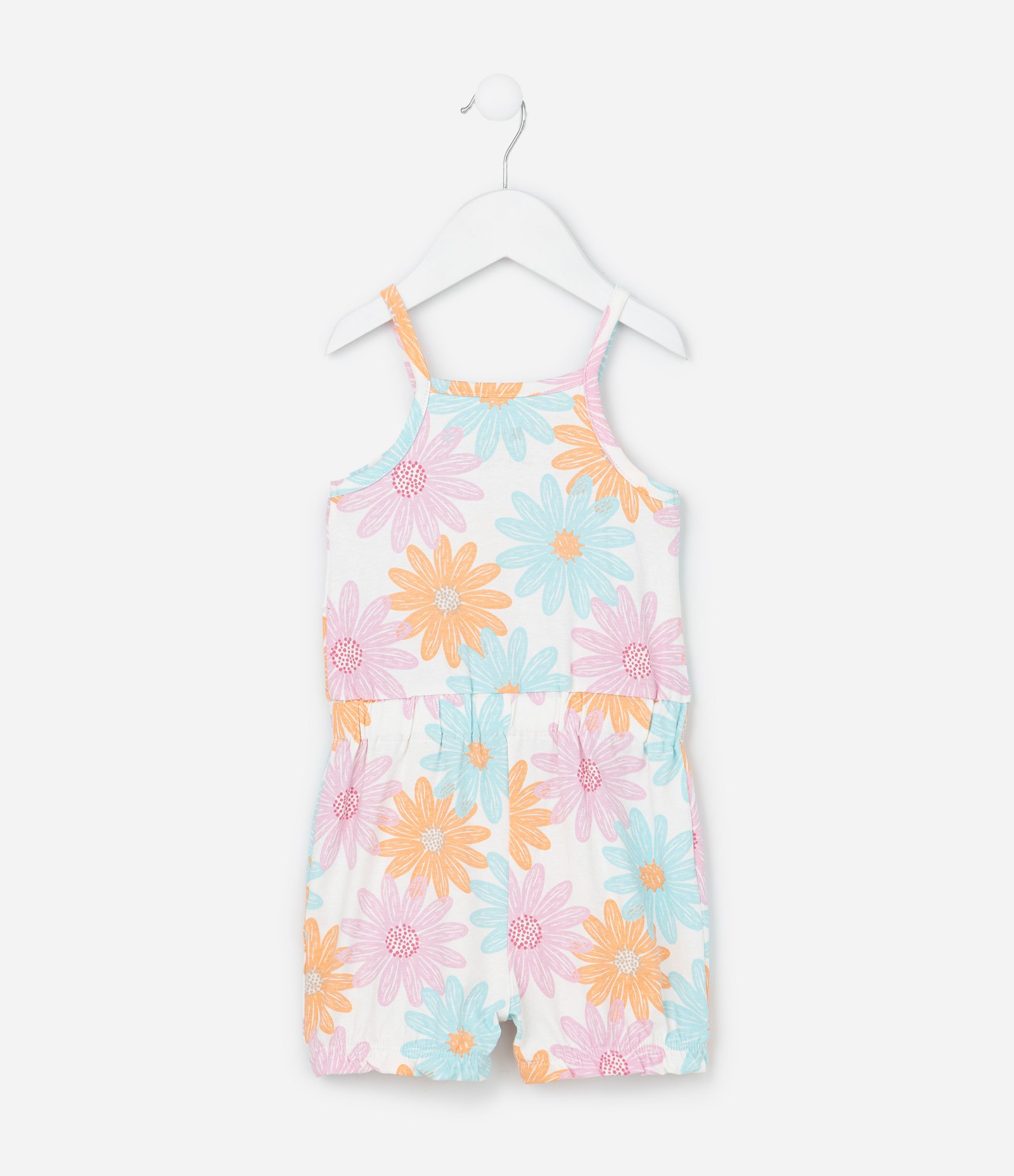 Macaquinho Infantil com Estampa Floral - Tam 0 a 18 Meses Multicores 3