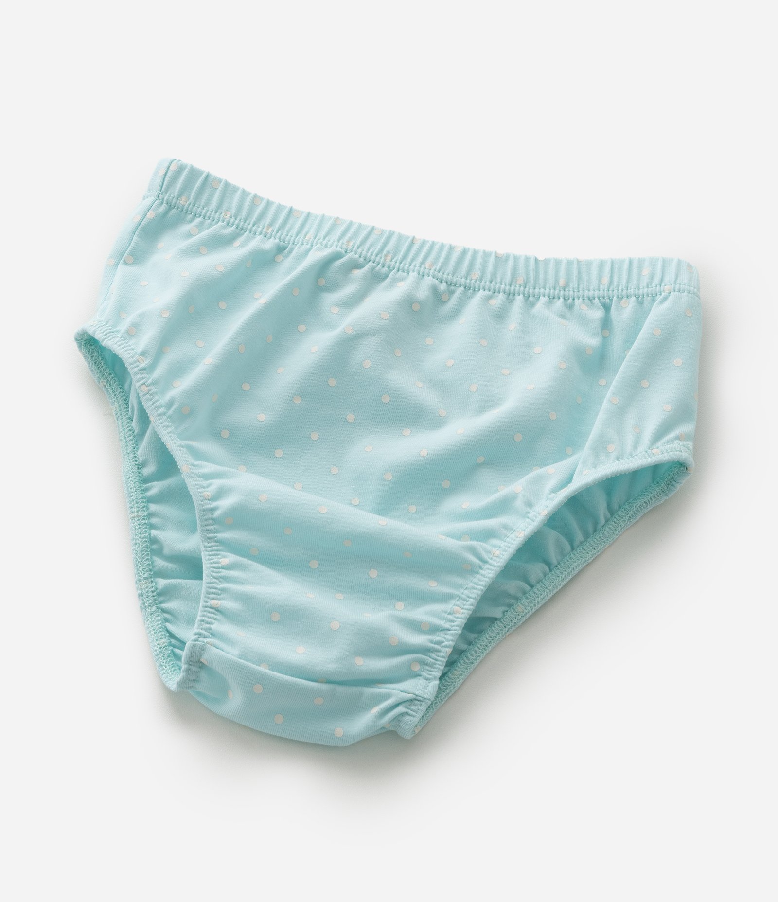 Vestido Infantil com Estampa Poá Ursos e Calcinha - Tam 0 a 18 meses Azul 5