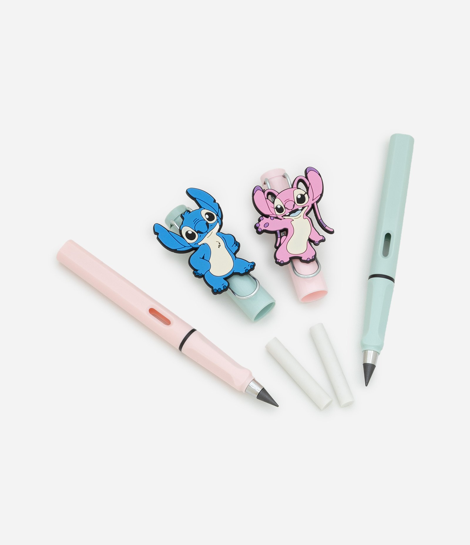 Kit 02 Lápis Stitch e Angel Multicores 4