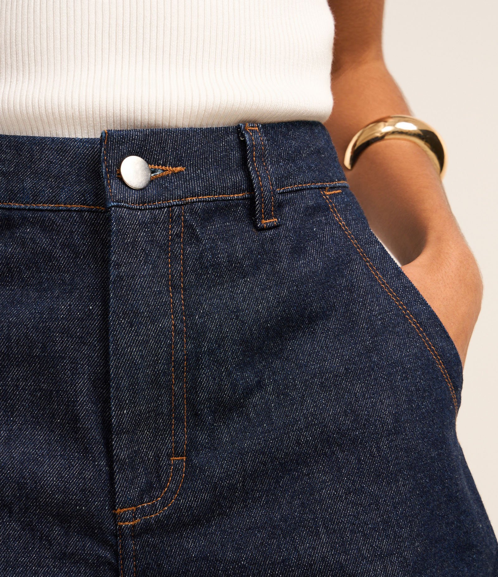 Short Comfy em Jeans com Cintura Alta 4