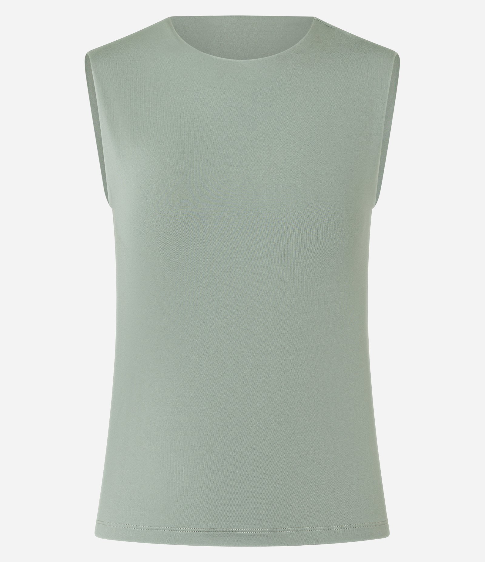 Blusa em Microfibra sem Manga com Ombreira Verde 4