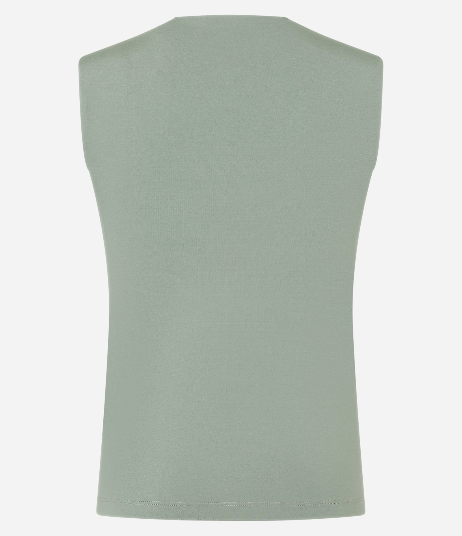 Blusa em Microfibra sem Manga com Ombreira Verde 5