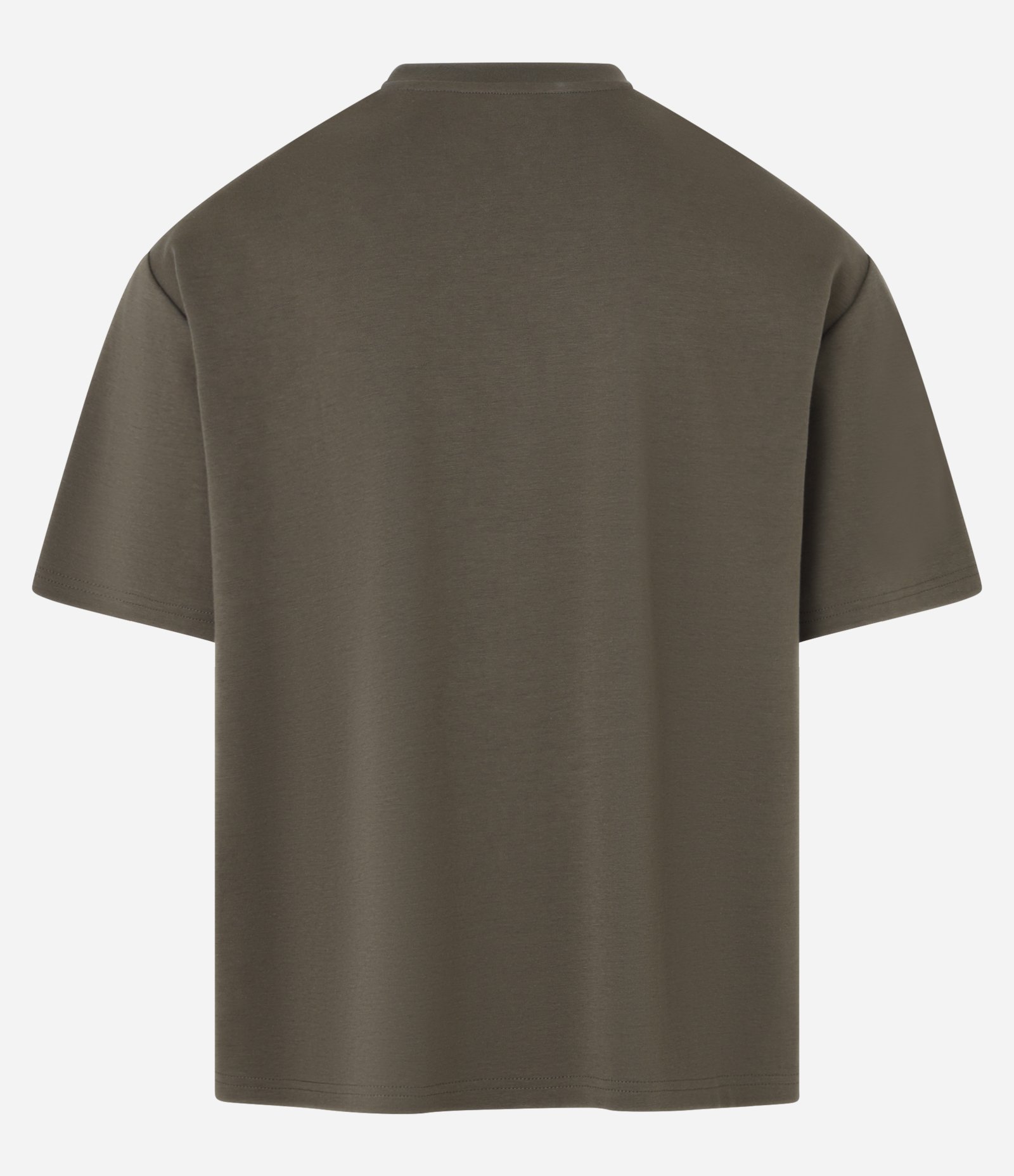 Camiseta Boxy em Tecnologia Dry e Algodão Marrom 2