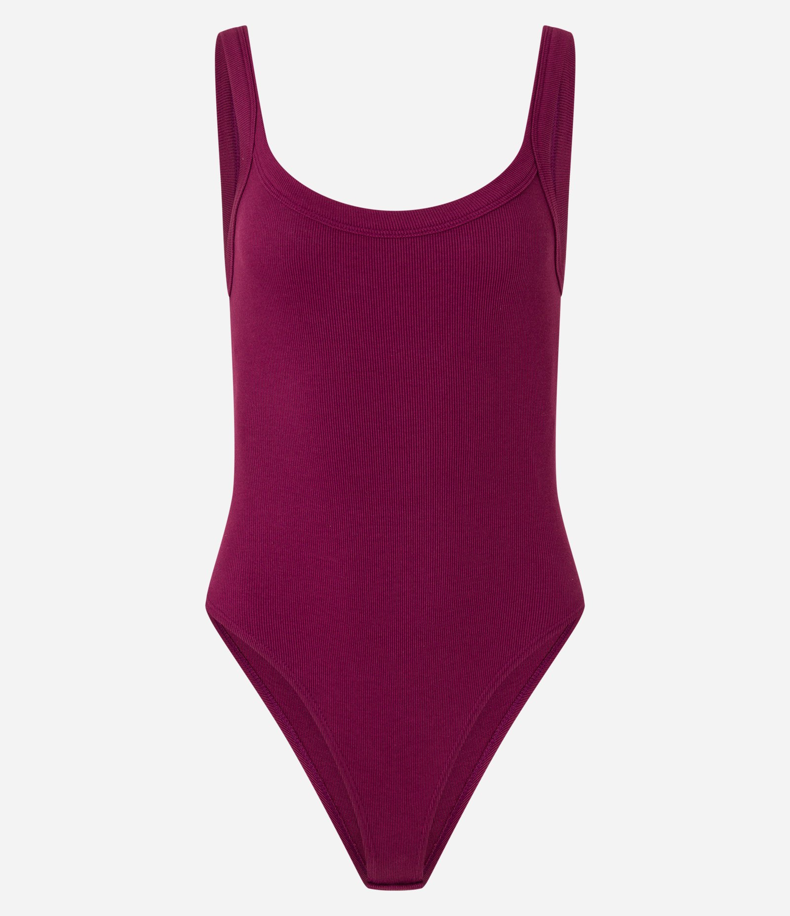 Body Básico em Ribana com Decote U Vermelho 8