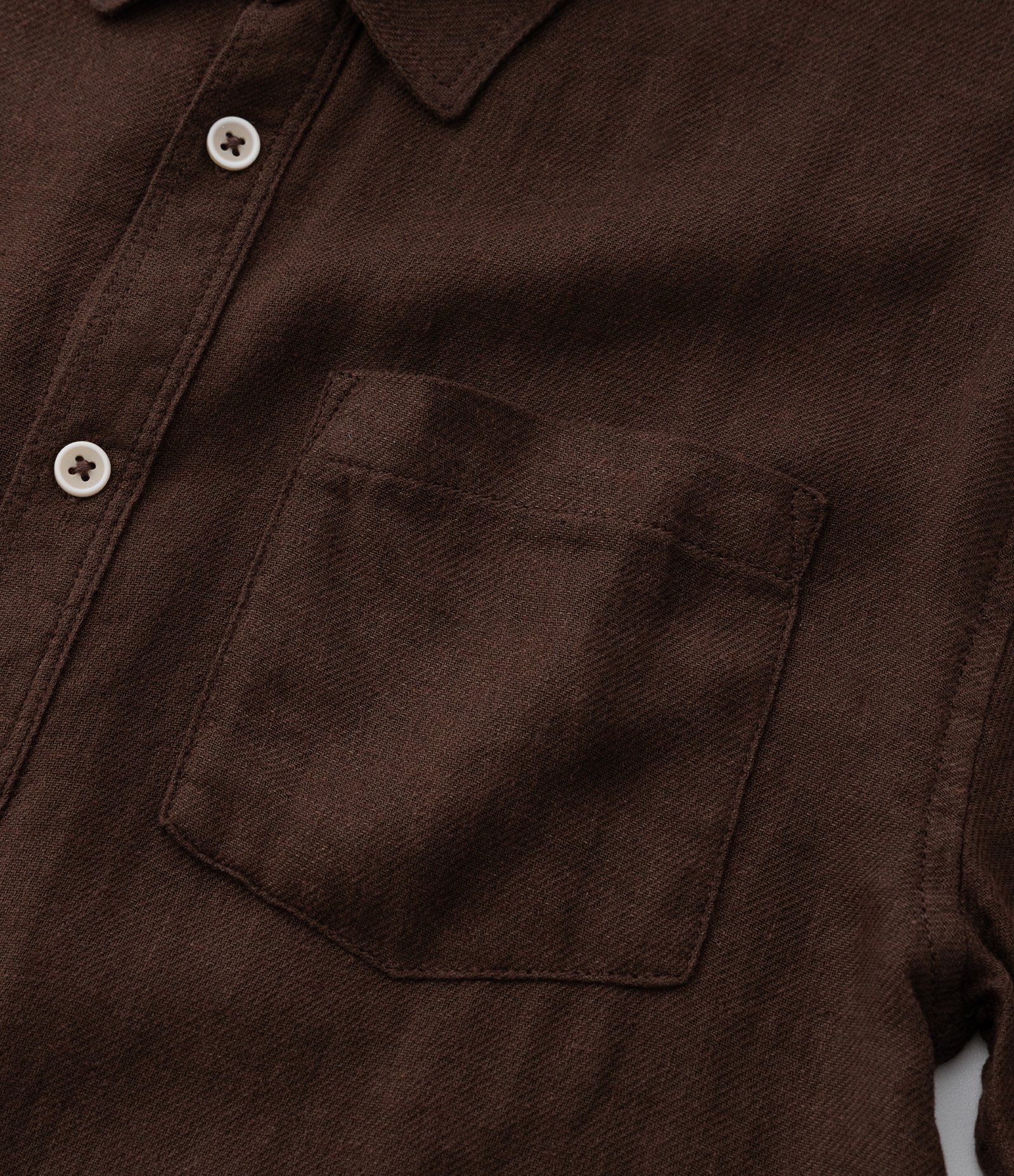 Camisa Infantil em Viscolinho com Bolso - Tam 5 a 14 Anos Marrom 6