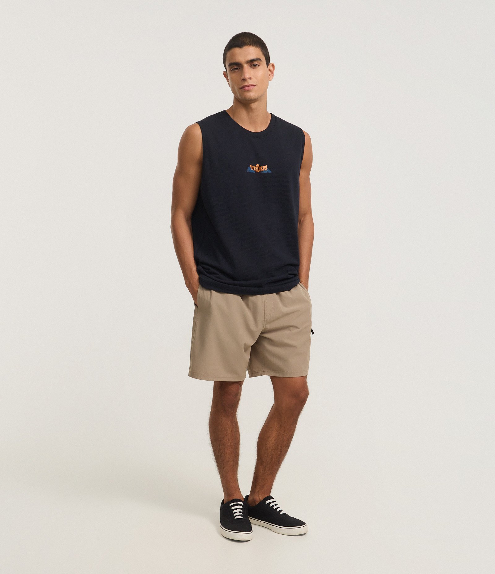 Bermuda em Ripstop com Bolso Lateral Bege 1