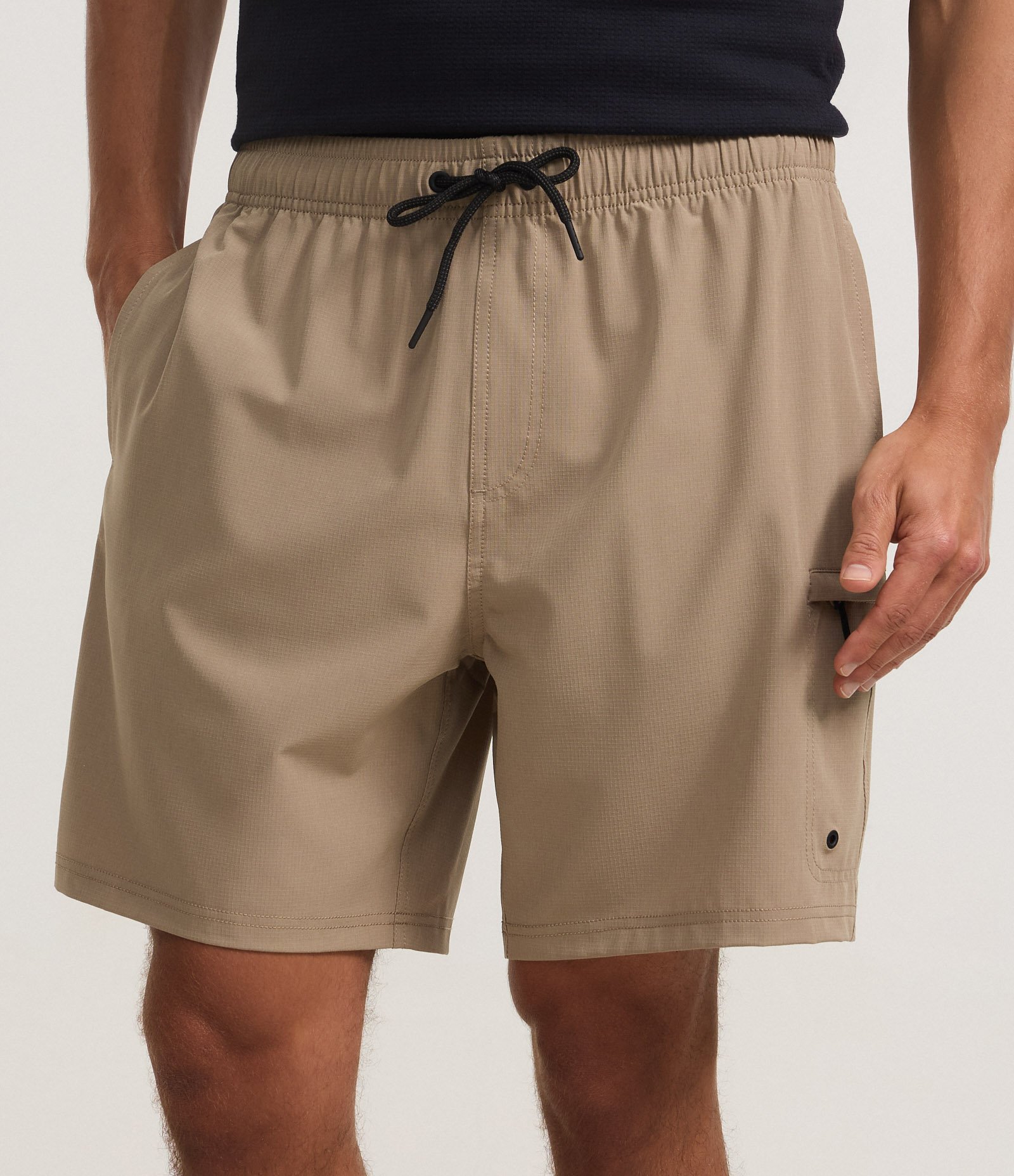 Bermuda em Ripstop com Bolso Lateral Bege 2
