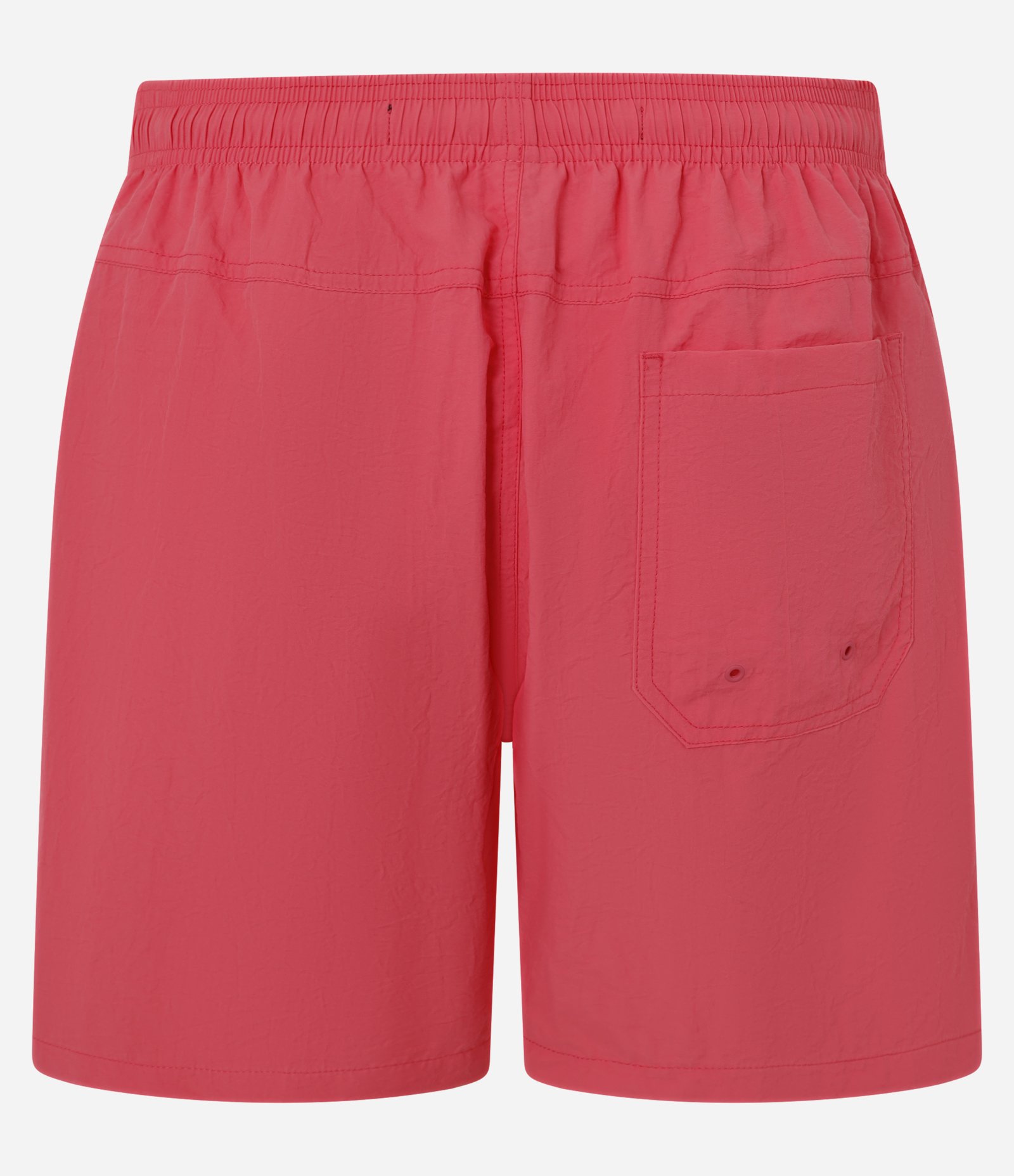 Bermuda de Banho Básica em Microfibra com Cós Elástico e Cordão Coral 5