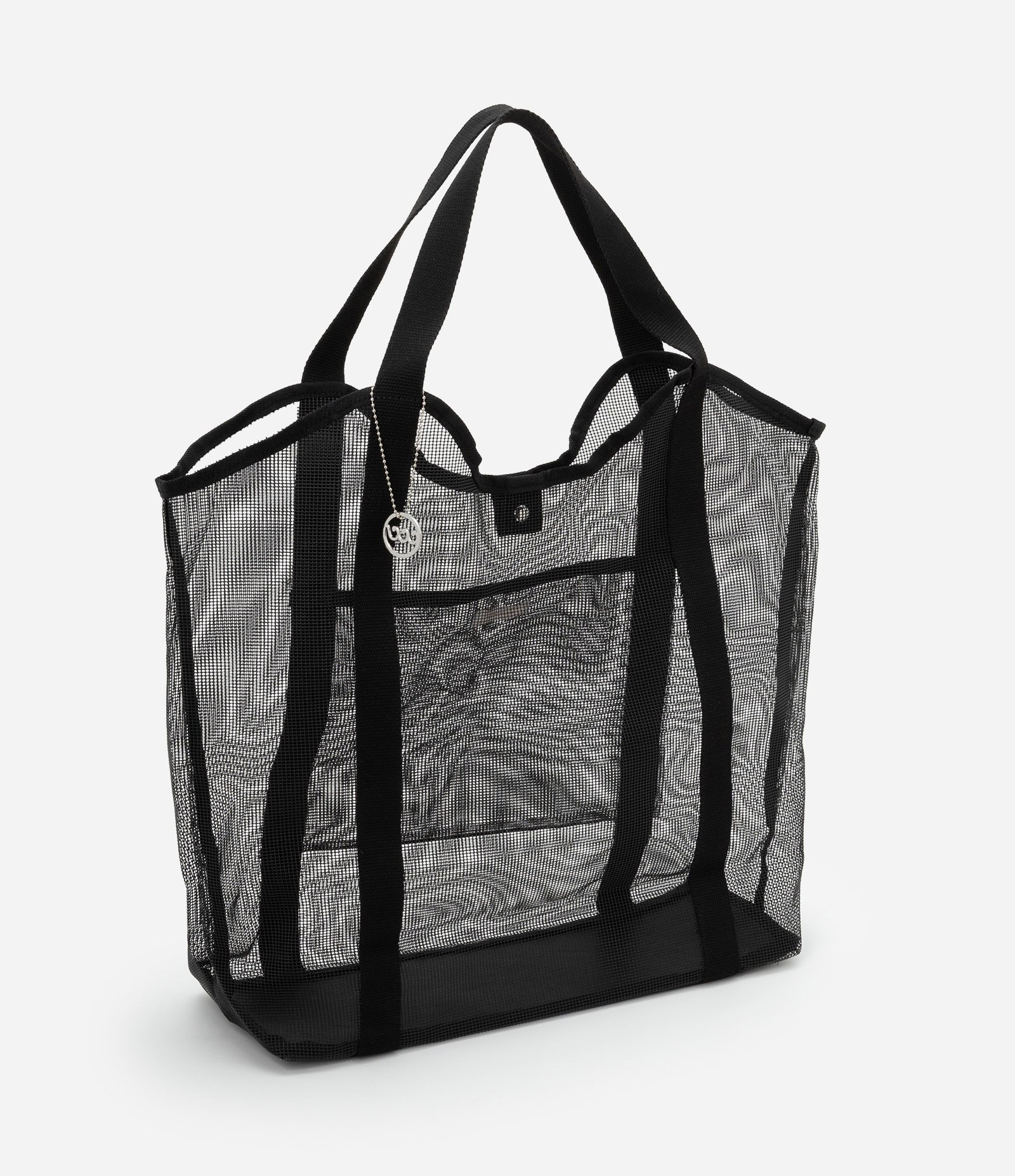 Bolsa de Praia Mediana em Tela Preto 2