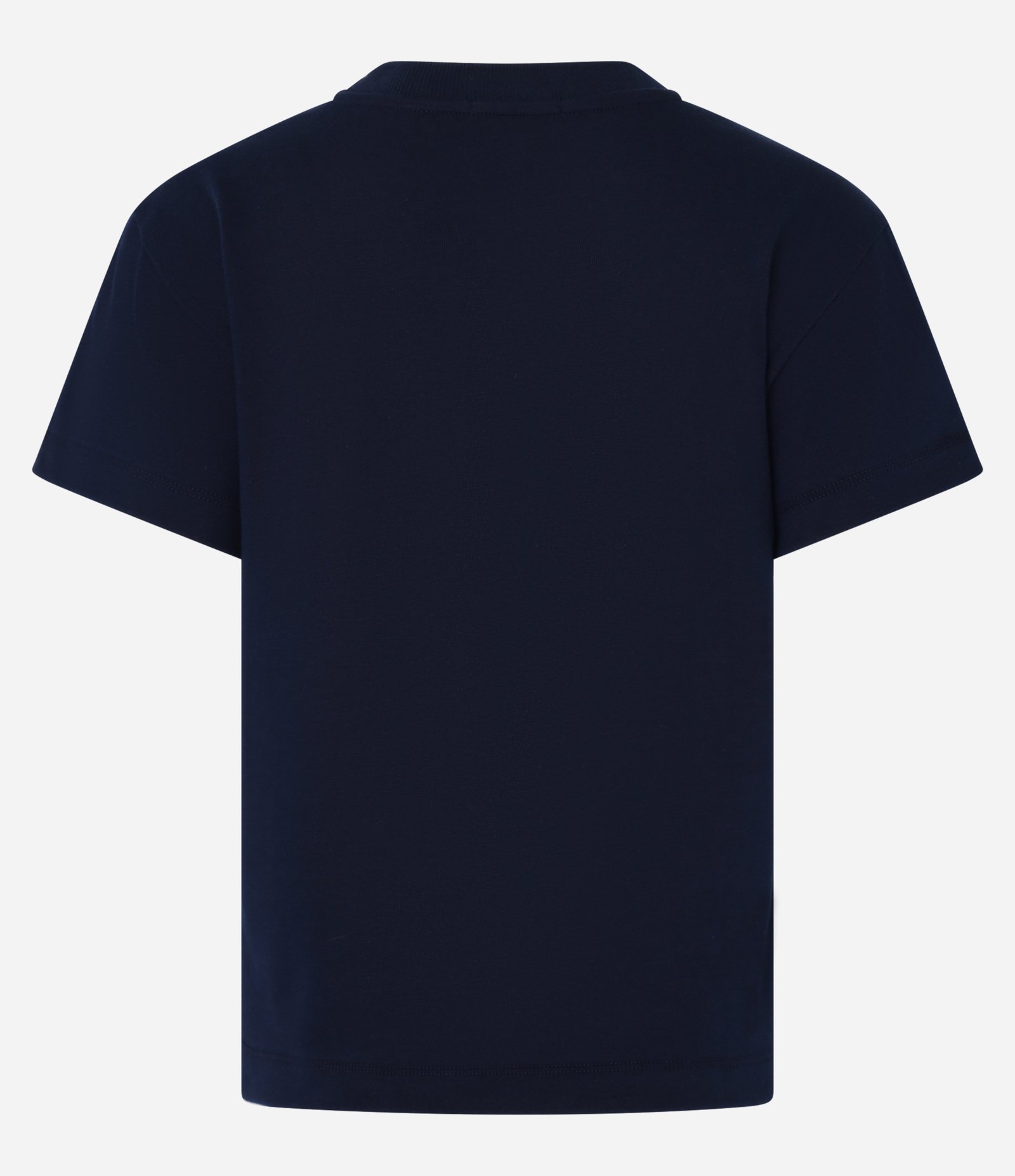 Camiseta em Algodão com Gola Redonda Azul 6