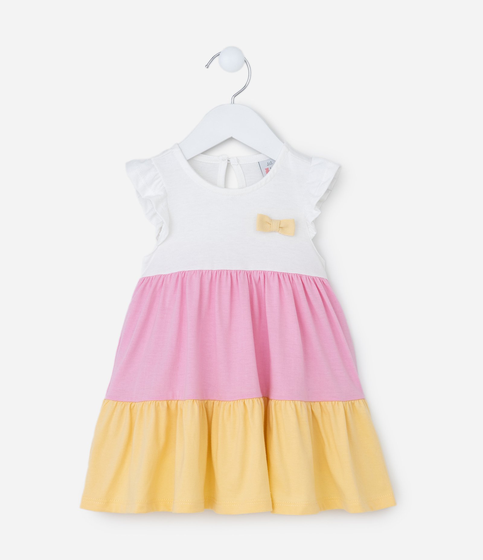 Vestido Infantil com Babados Maria e Lacinho - Tam 0 a 18 meses 1