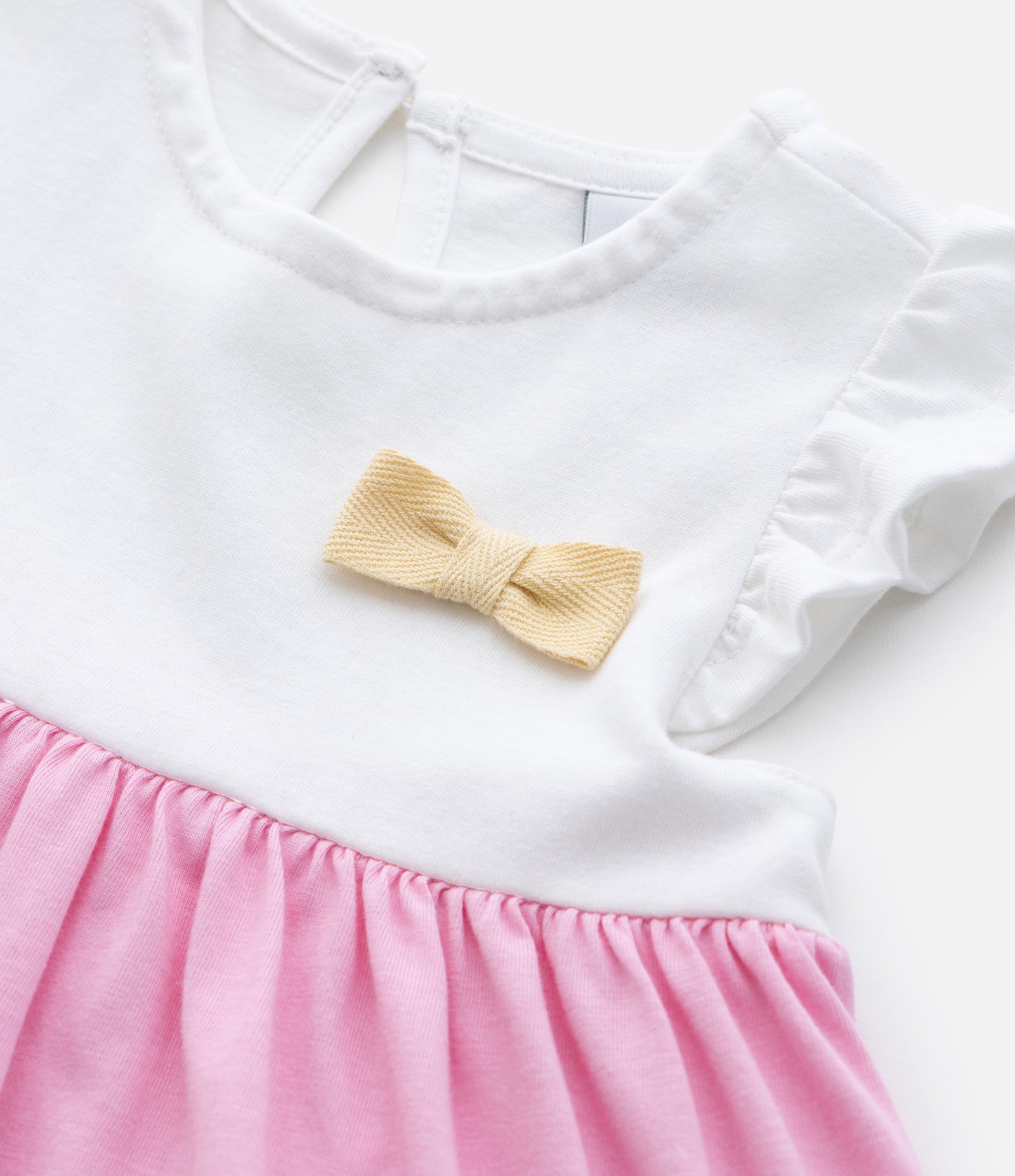 Vestido Infantil com Babados Maria e Lacinho - Tam 0 a 18 meses 5