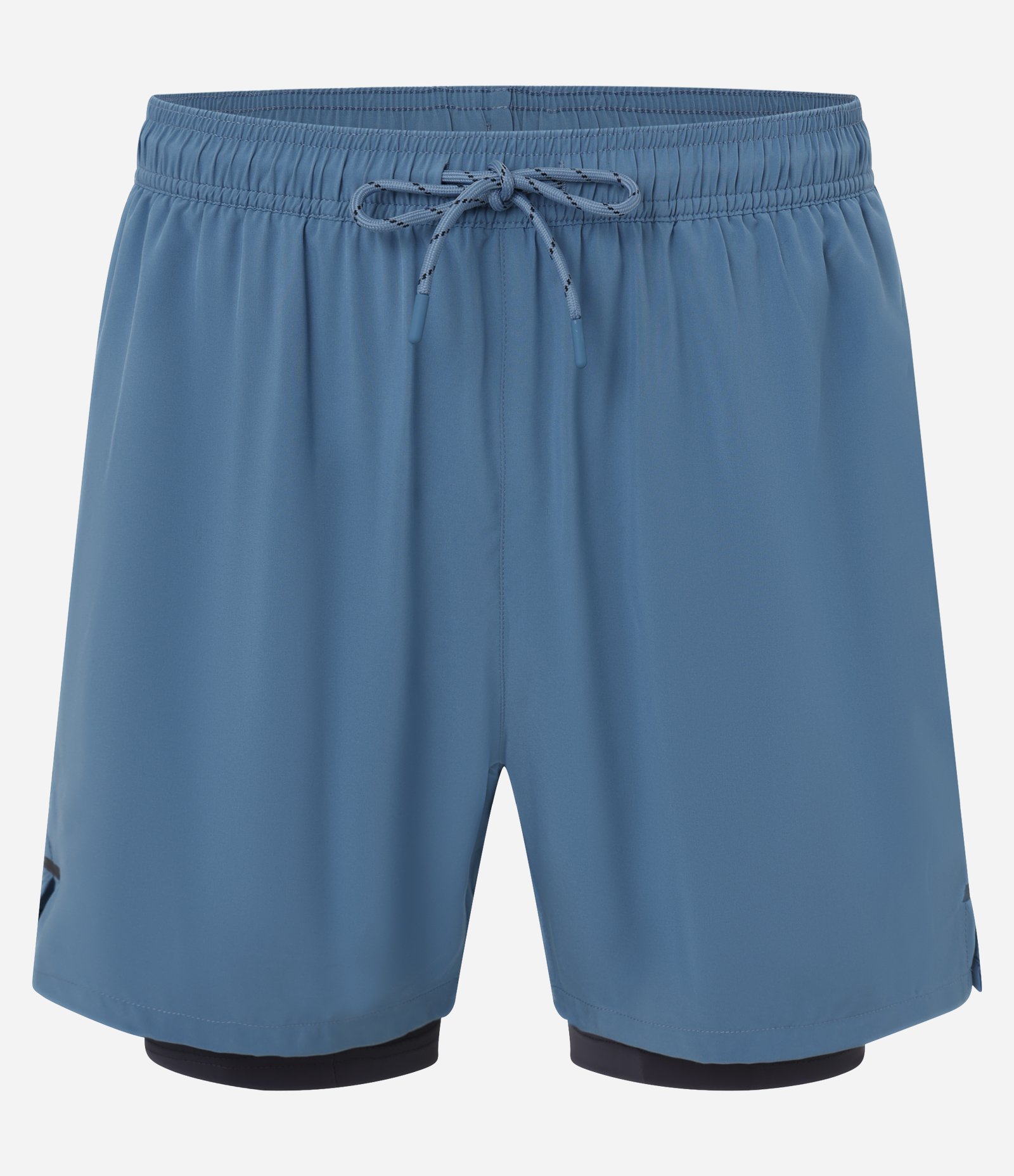 Bermuda Esportiva com Short de Compressão e Bolso Funcional Azul 4