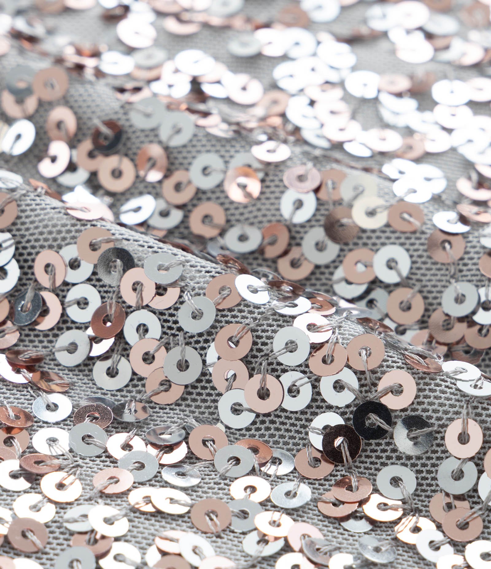 Vestido Infantil em Paetê -Tam 5 a 14 Anos Prata 3