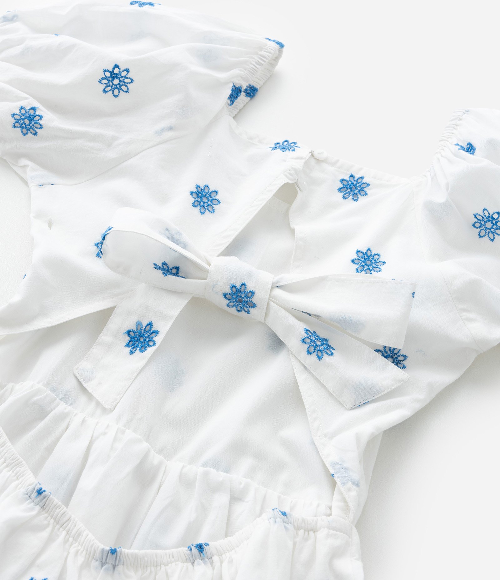 Vestido Infantil em Laise com Broderie - Tam 5 a 14 Anos Branco 4