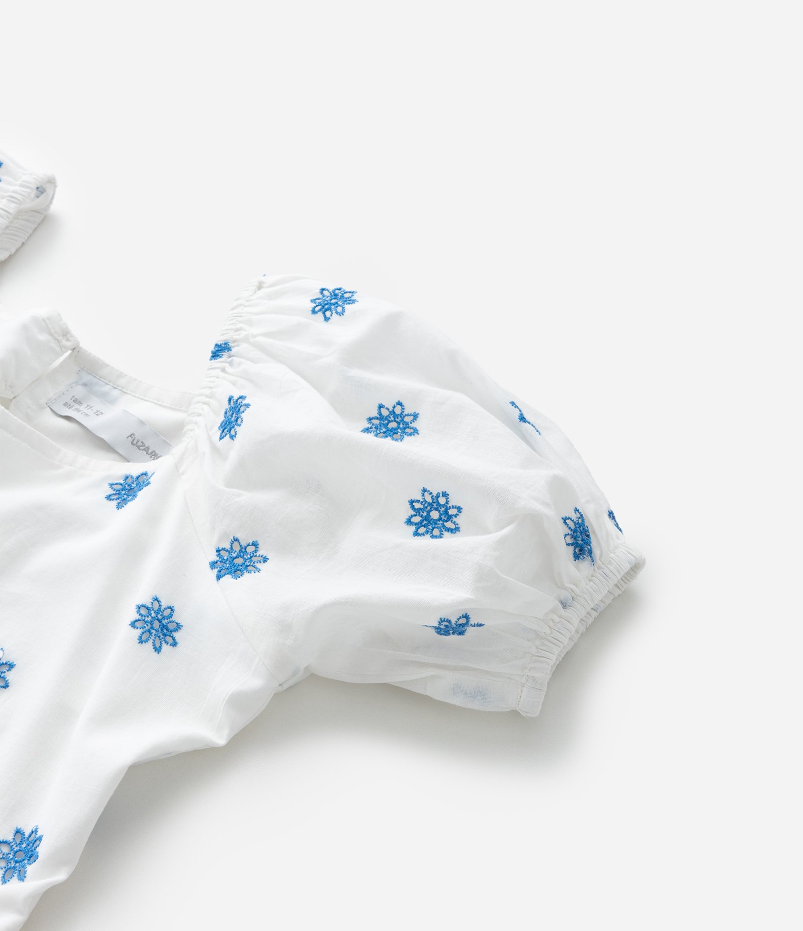 Vestido Infantil em Laise com Broderie - Tam 5 a 14 Anos Branco 5