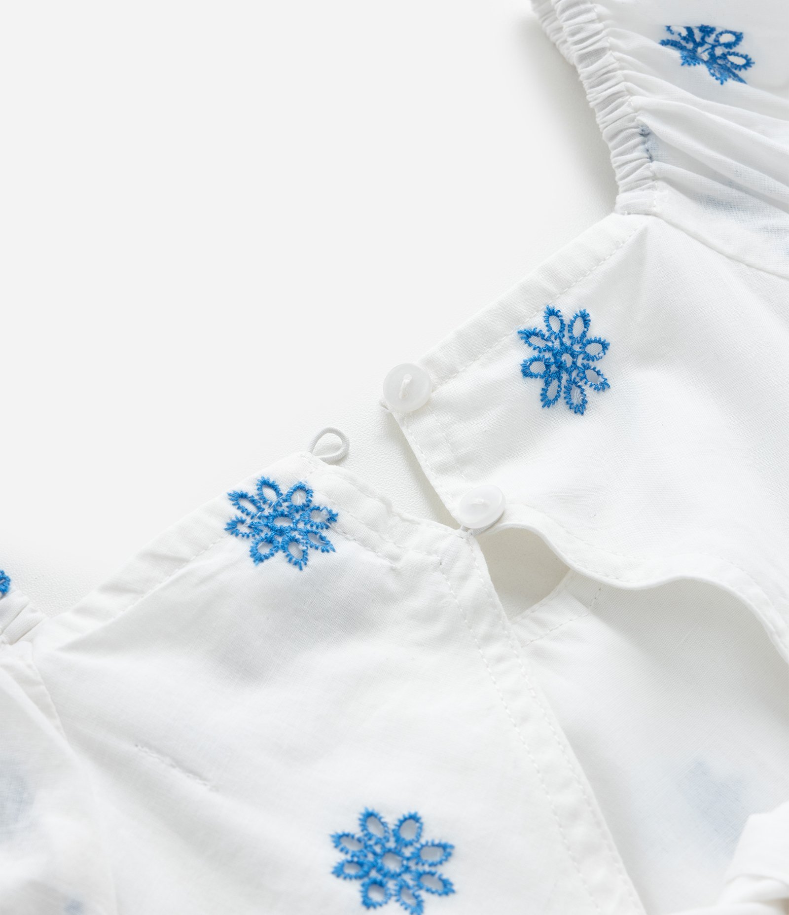 Vestido Infantil em Laise com Broderie - Tam 5 a 14 Anos Branco 6