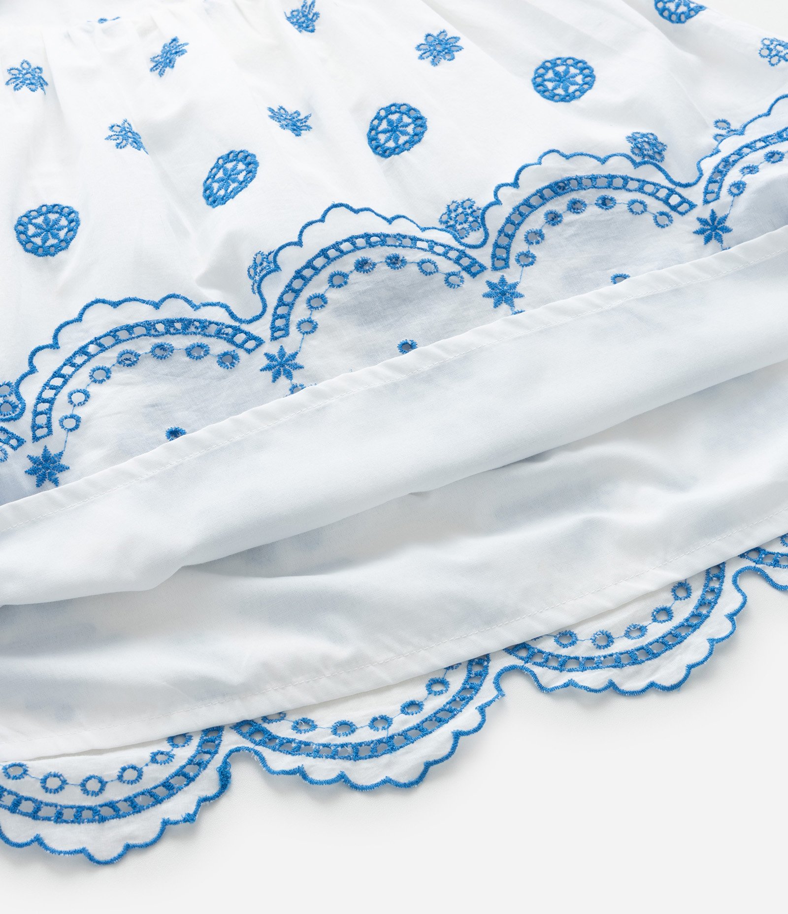 Vestido Infantil em Laise com Broderie - Tam 5 a 14 Anos Branco 7