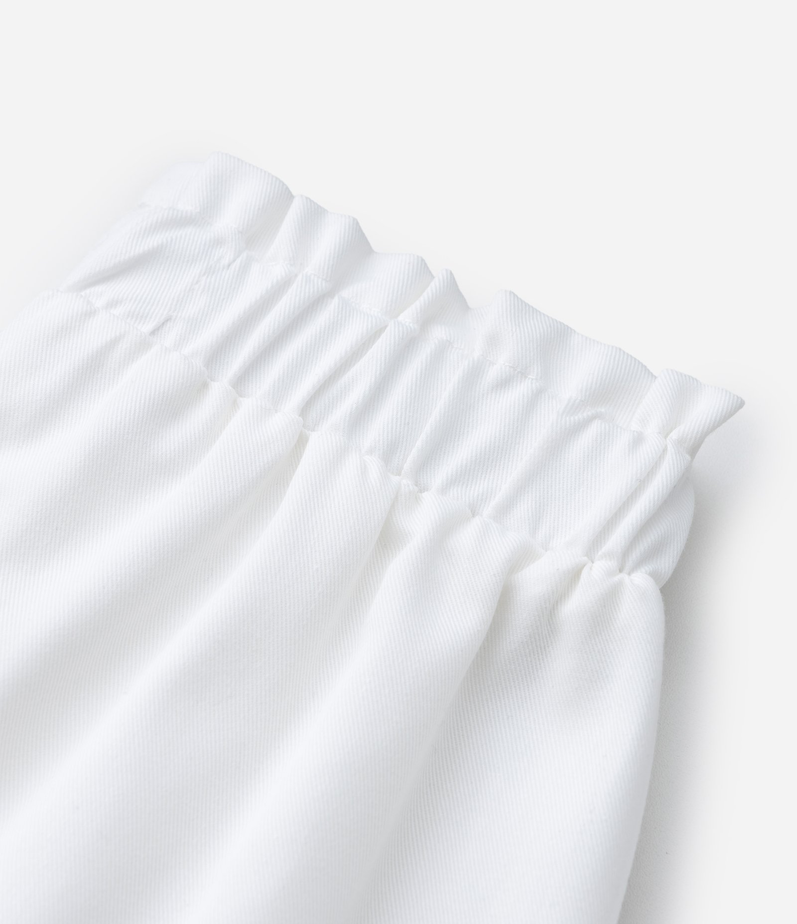 Calça Wide Leg Infantil em Sarja com Aplicação de Brilhos- Tam 5 a 14 Anos Branco 4