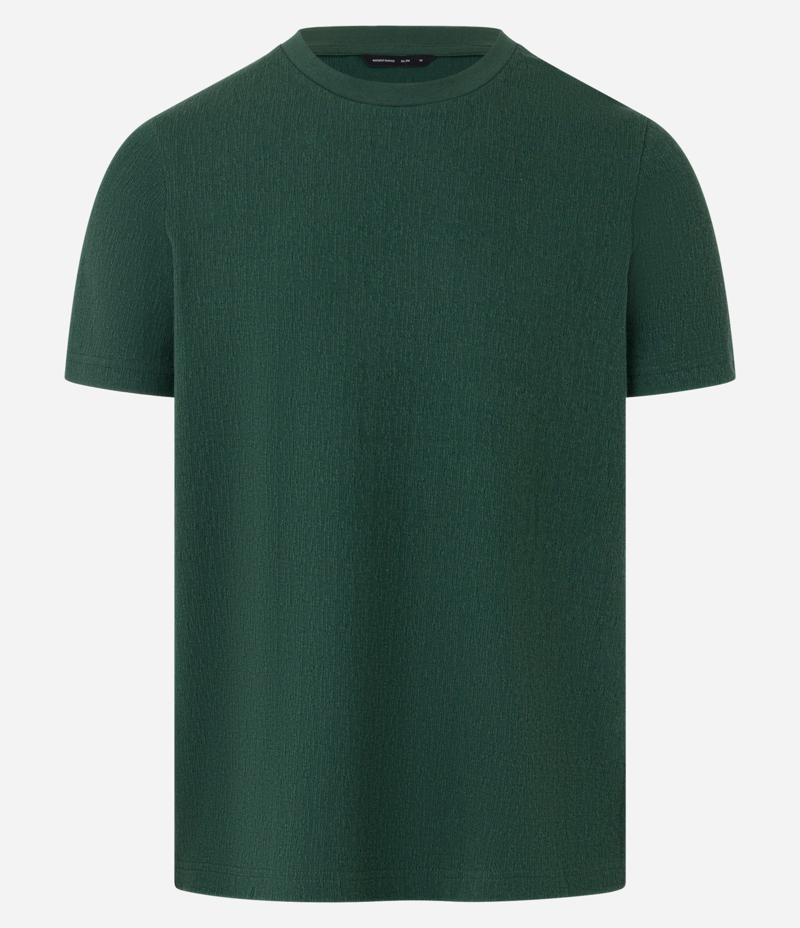 Camiseta Slim em Algodão Texturizada Verde 6