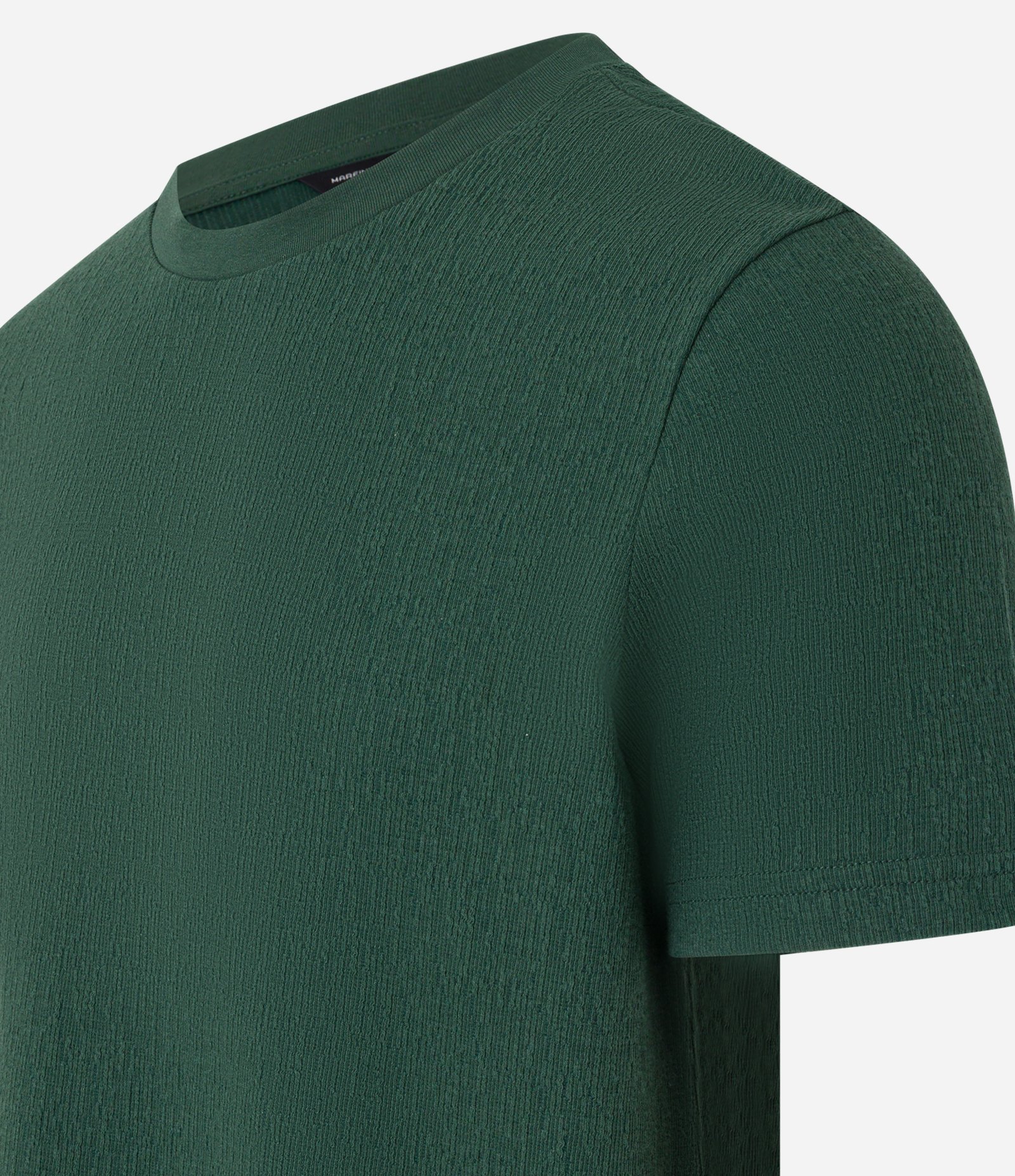 Camiseta Slim em Algodão Texturizada Verde 7