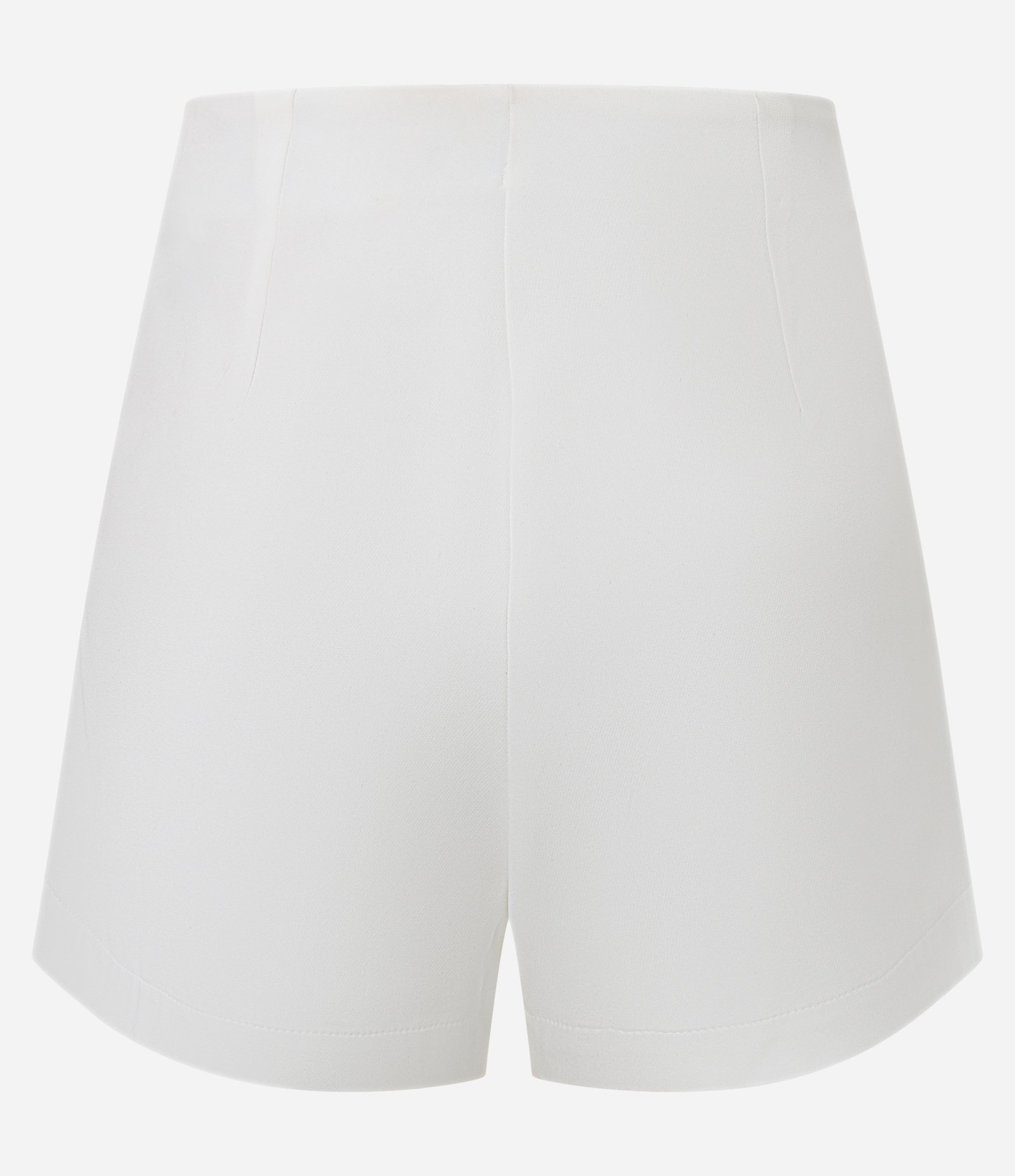 Short Saia em Alfaiataria com Nó frontal Branco 6