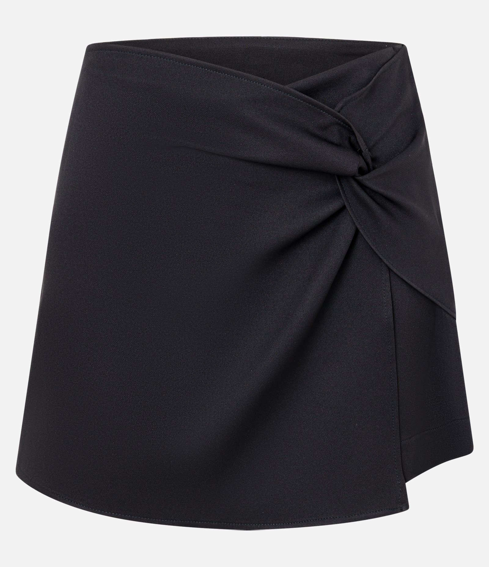 Short Saia em Alfaiataria com Nó frontal Preto 7