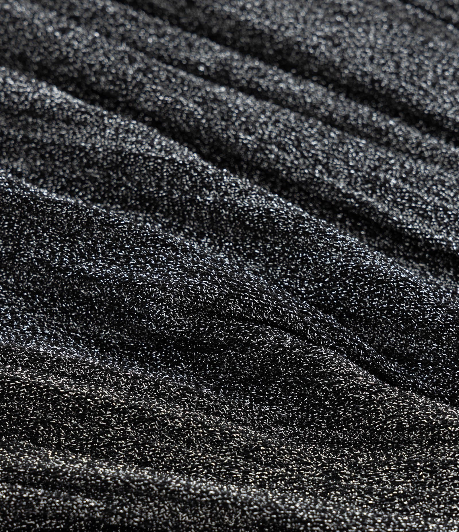 Saia Infantil Plissada com Fios Metalizado - Tam 5 a 14 Anos Preto 4