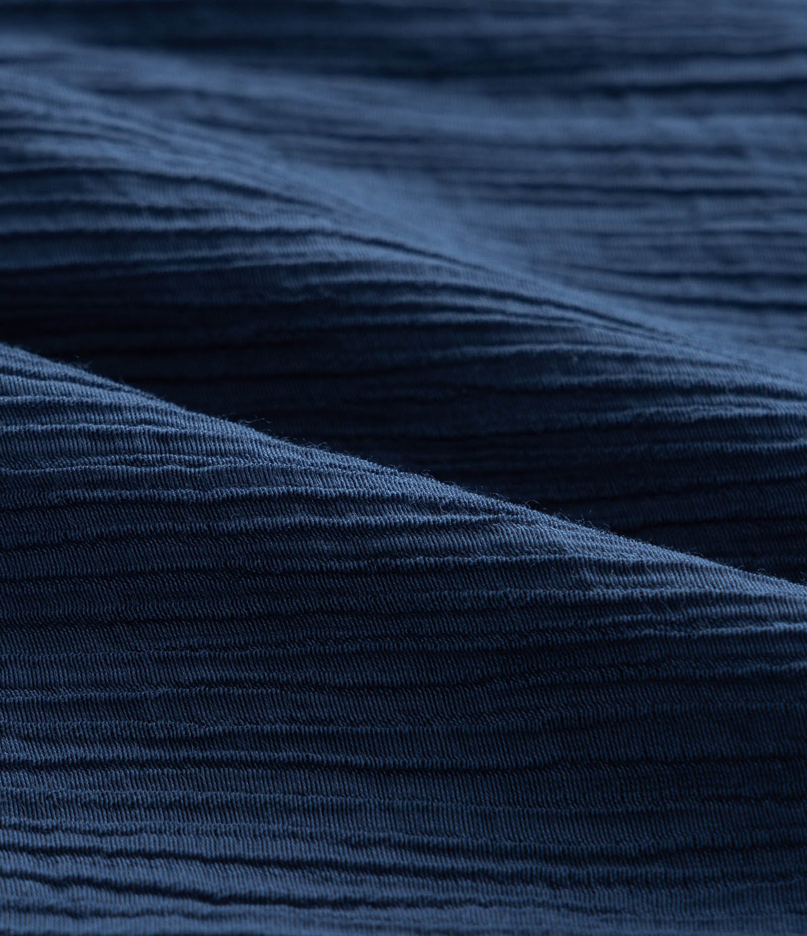 Camisa Alongada em Crepe com Textura Curve & Plus Size Azul 6