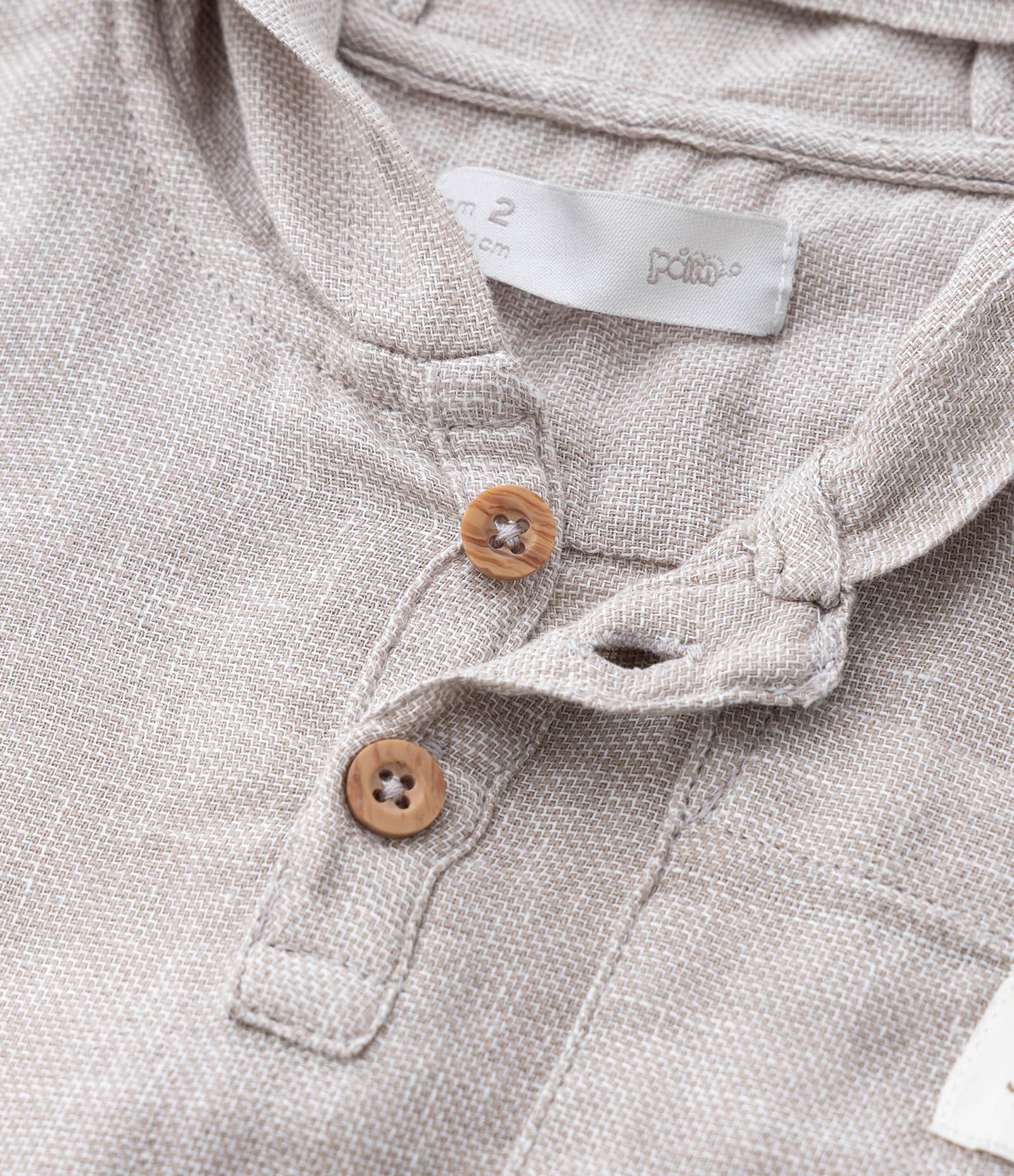 Camisa Bata Infantil em Viscolinho com Capuz - Tam 1 a 6 Anos Cinza 5