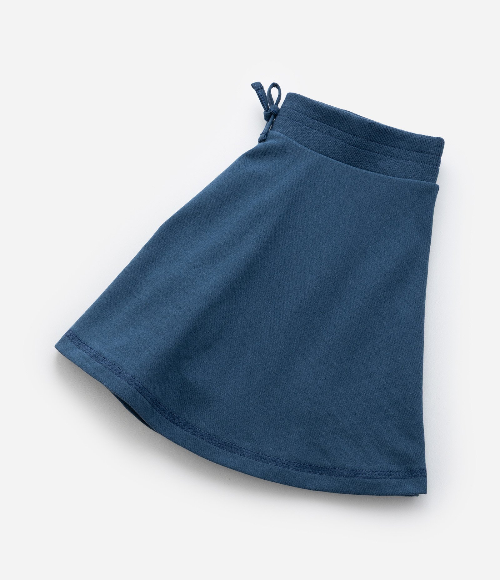 Short Saia Infantil em Moletinho com Lacinho - Tam 5 a 14 Anos Azul 4