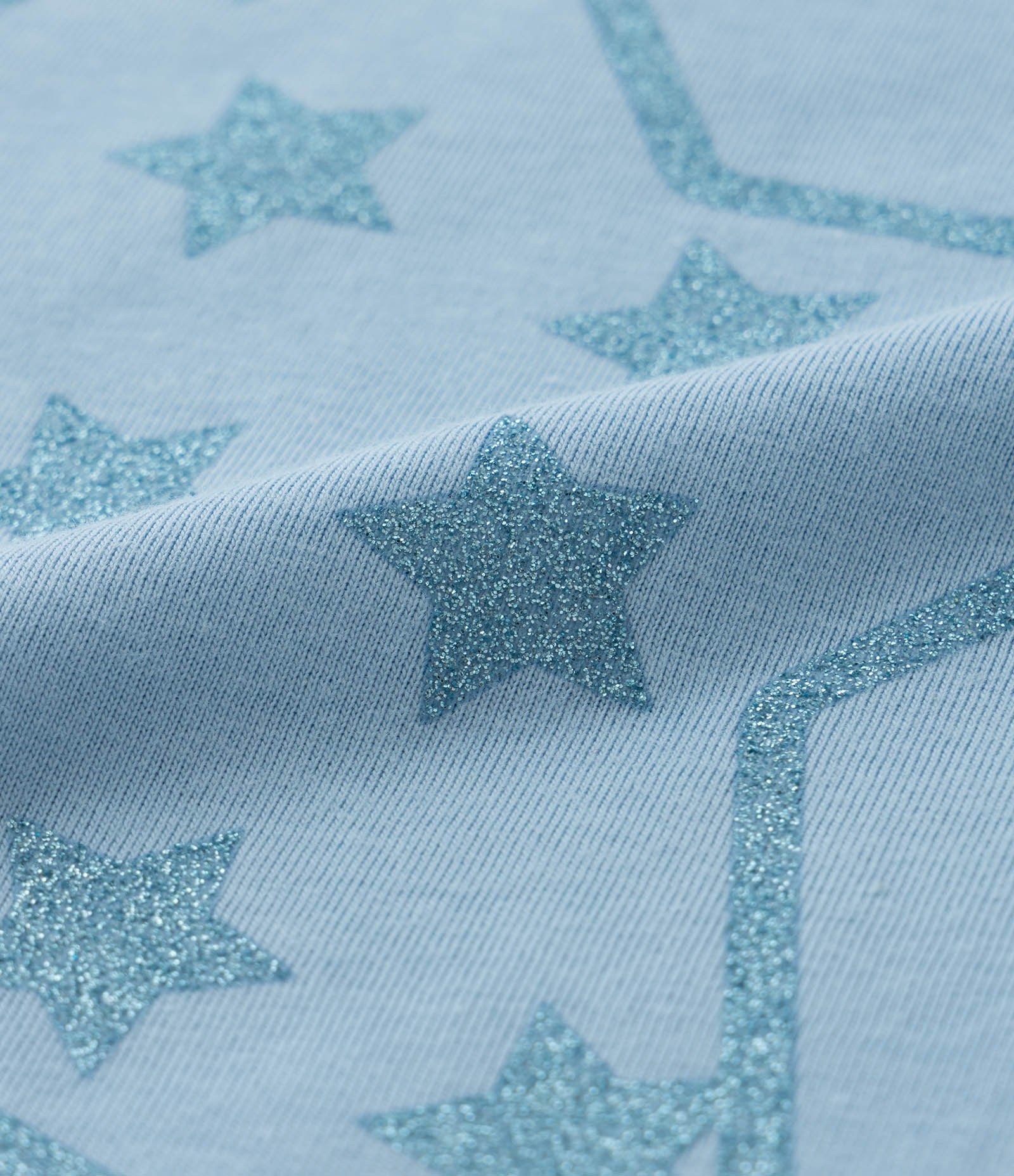 Camiseta Curta Infantil com Estampa de Estrelas - Tam 5 a 14 Anos Azul 3