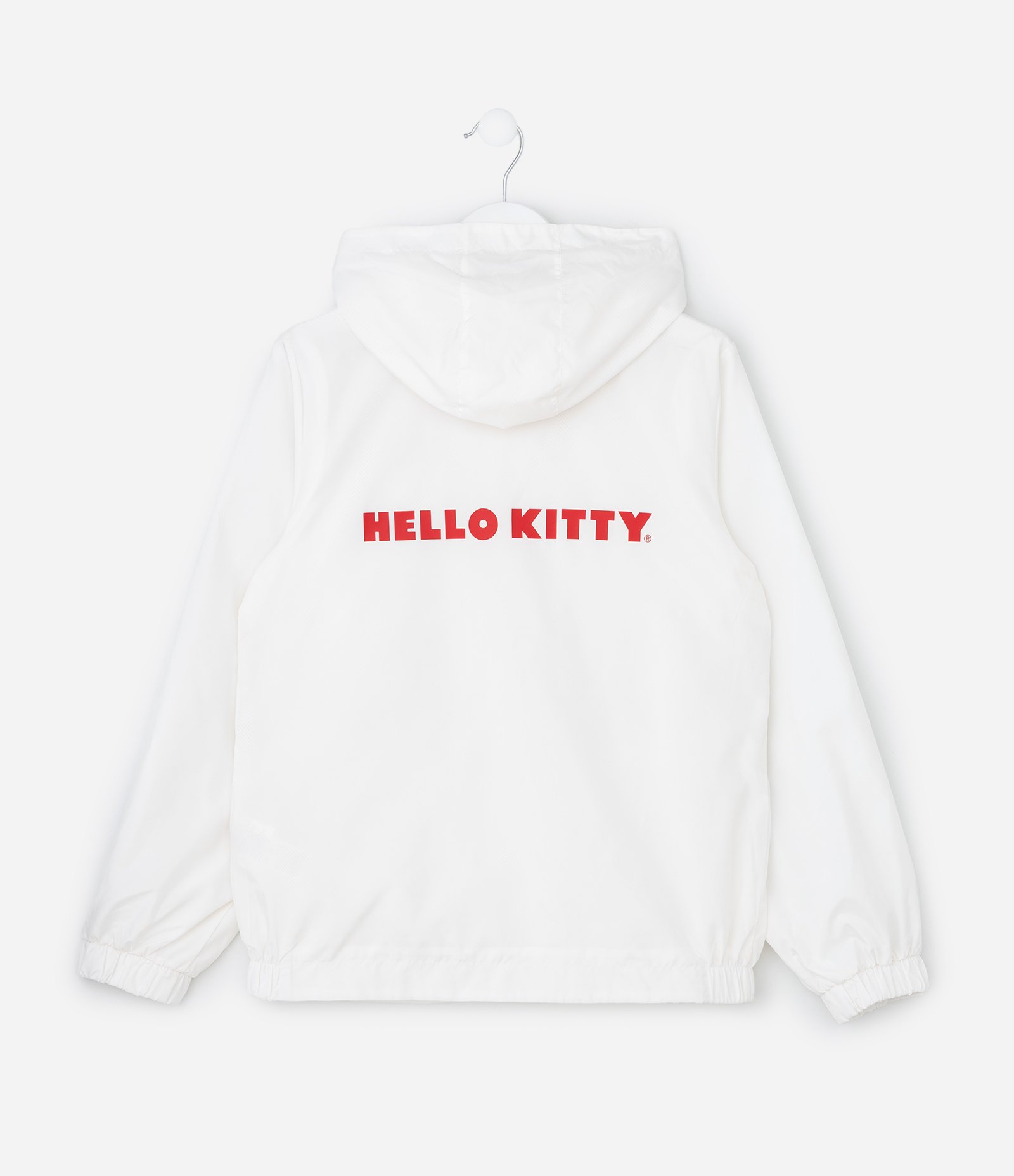 Jaqueta Infantil Quebra Vento com Estampa Hello Kitty - Tam 5 a 14 Anos Branco 2