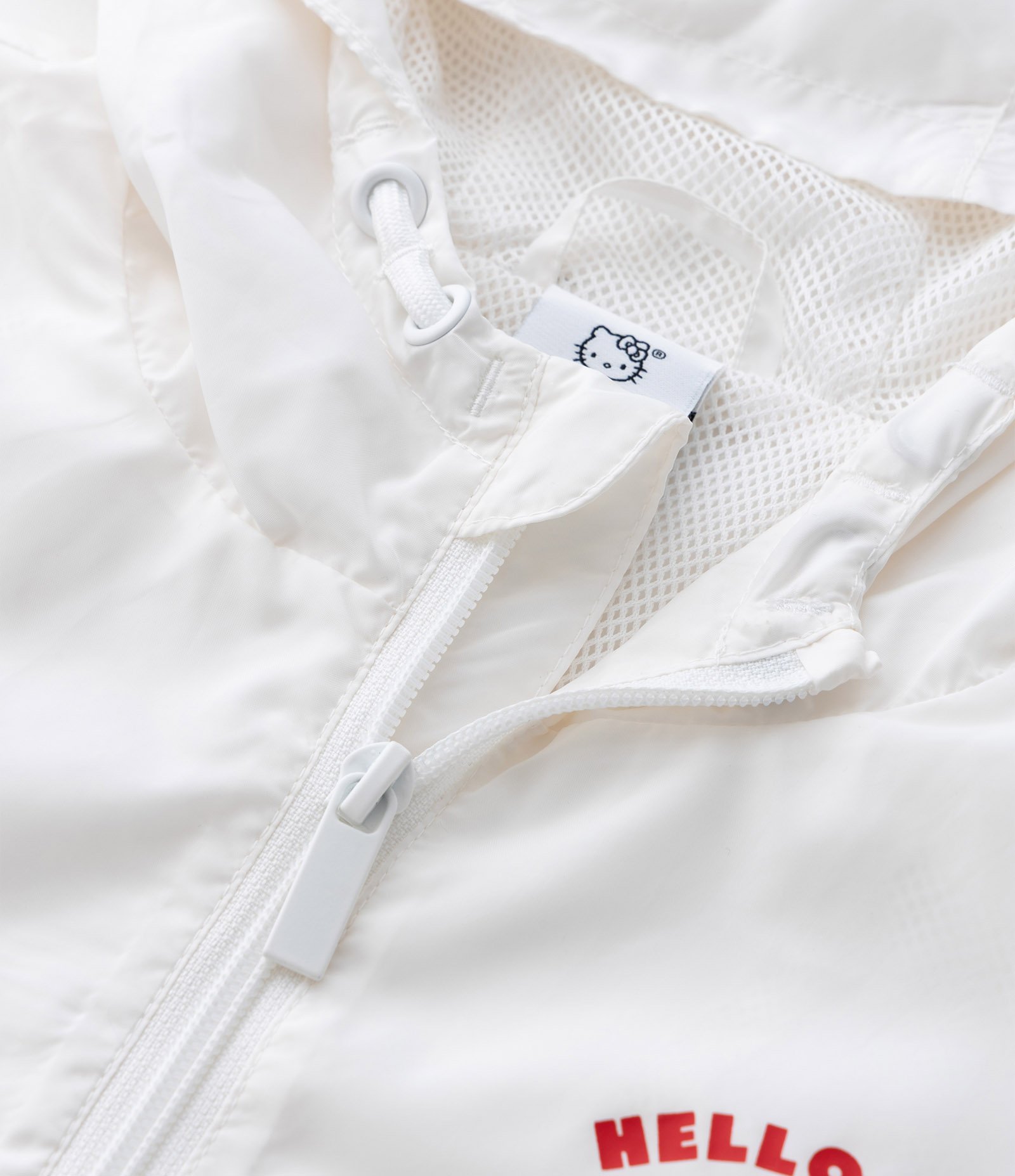 Jaqueta Infantil Quebra Vento com Estampa Hello Kitty - Tam 5 a 14 Anos Branco 5