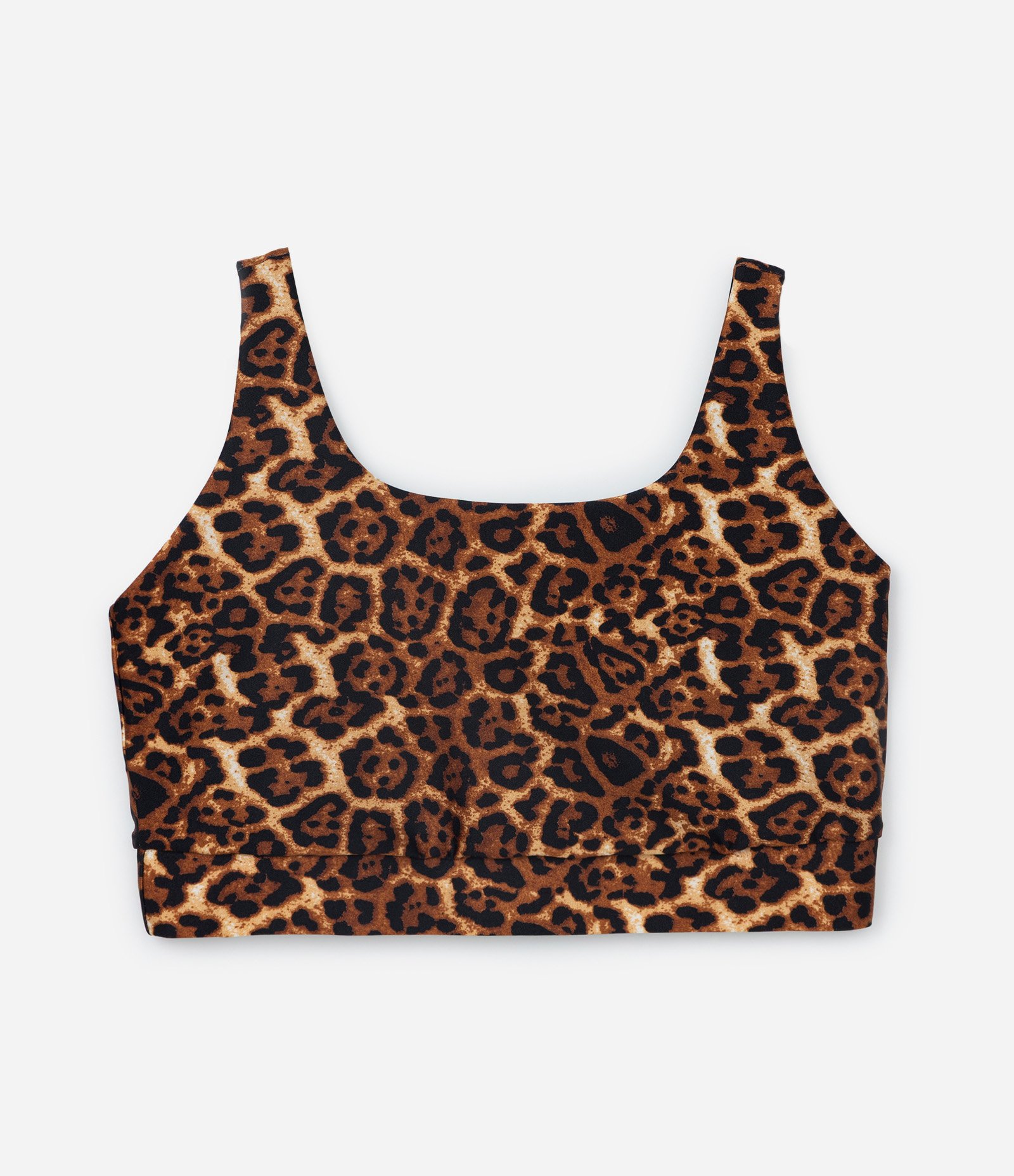 Top Esportivo em Tecnologia Dry com Estampa Oncinha Curve & Plus Size Marrom 5