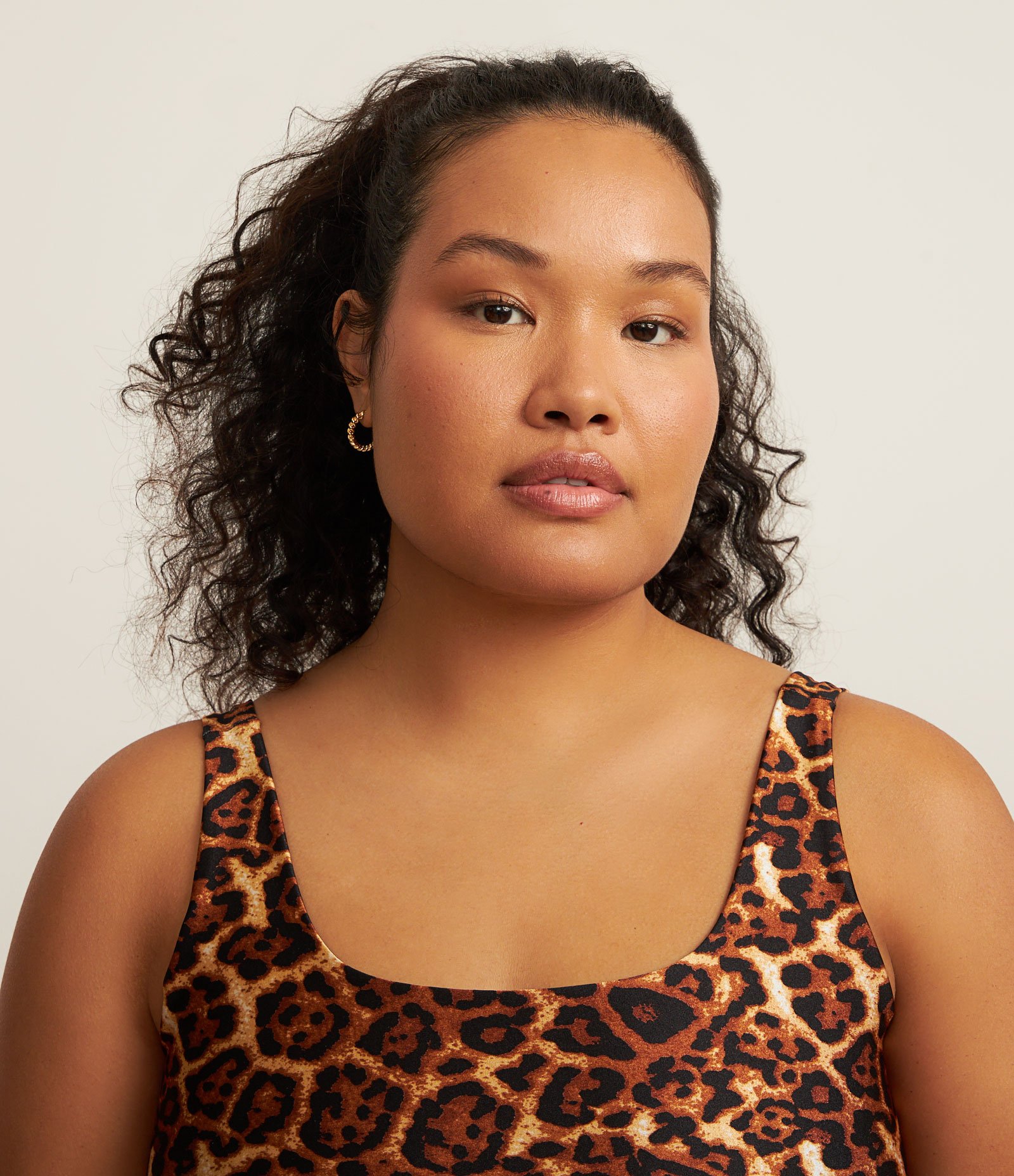 Top Esportivo em Tecnologia Dry com Estampa Oncinha Curve & Plus Size Marrom 4