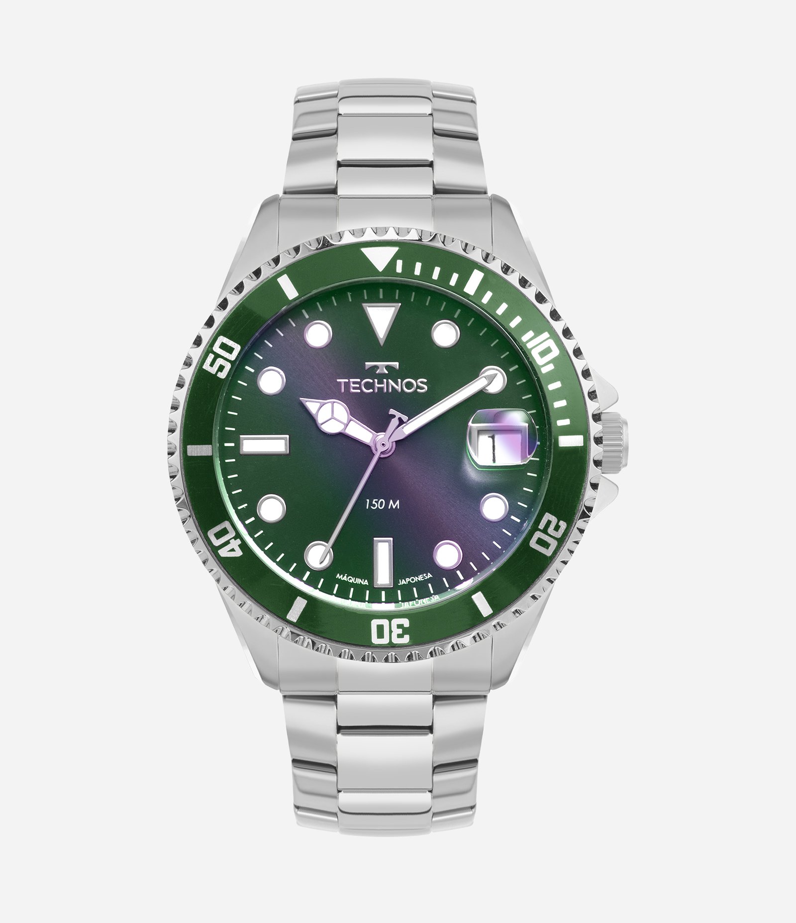 Relógio Analógico Masculino Technos Prata 1