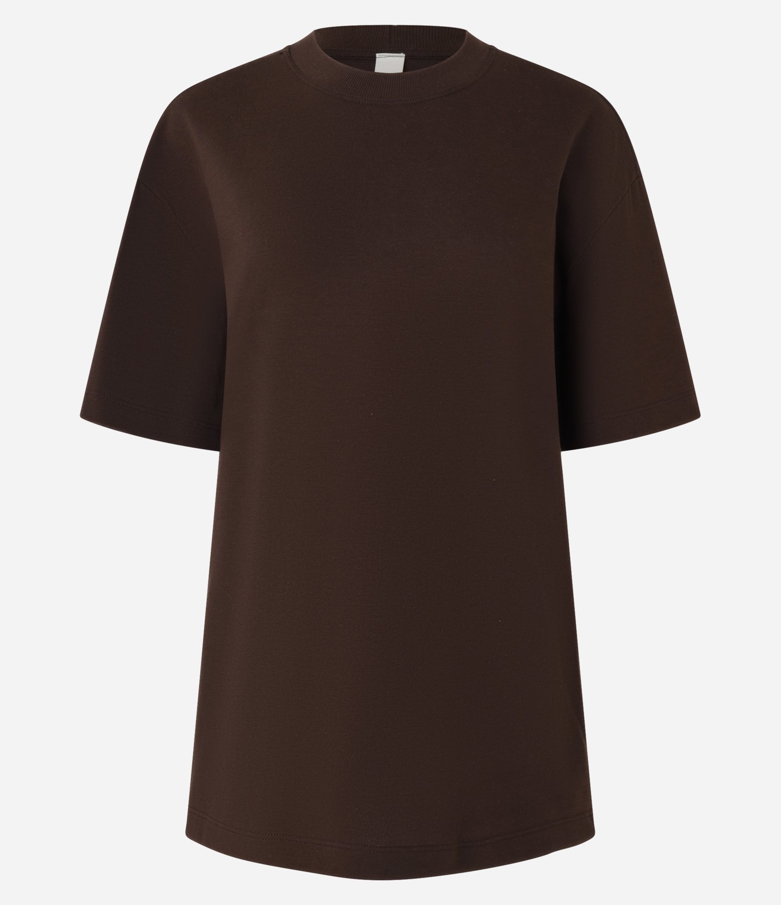 Camiseta Básica Relaxed em Malhão Marrom 5