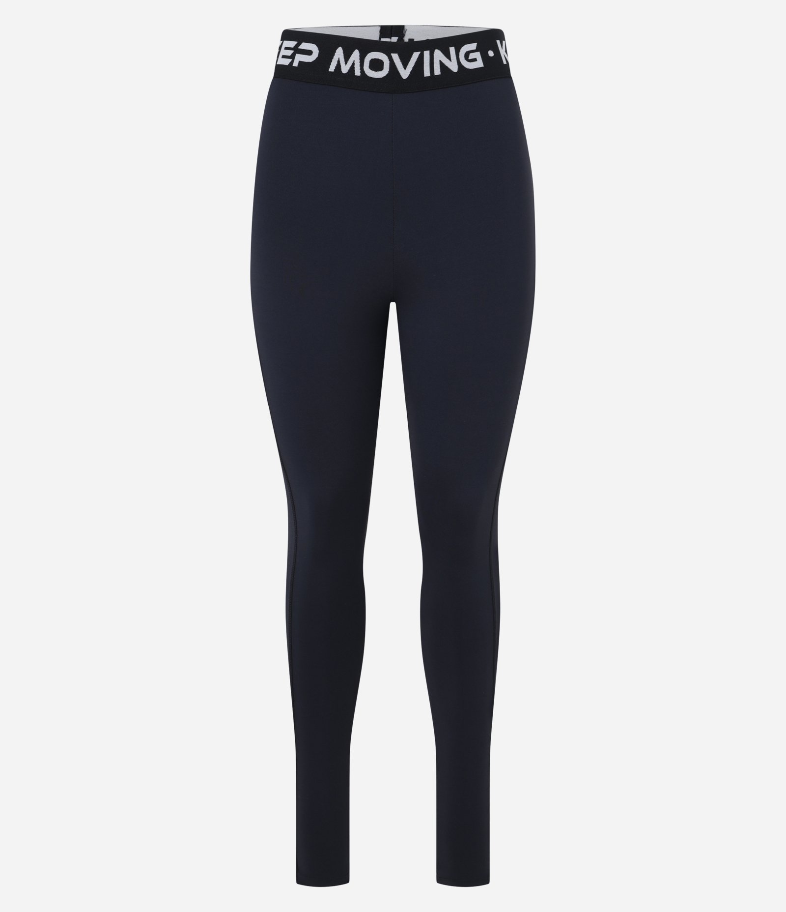 Calça Legging Esportiva em Microfibra com Cós Elástico Keep Mooving Preto 5