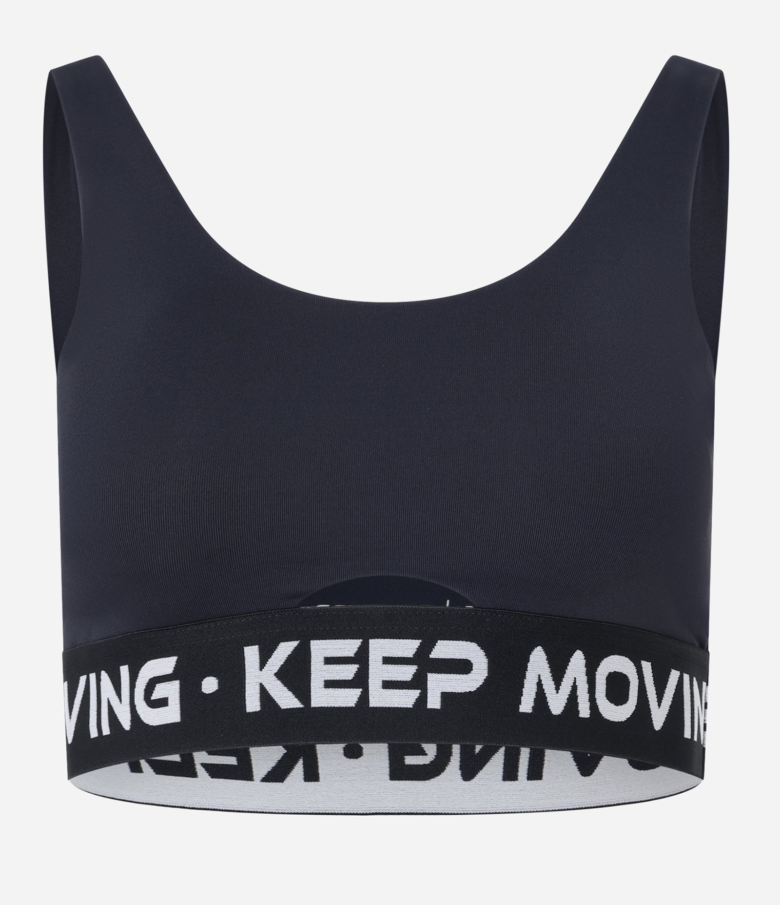 Top Esportivo em Microfibra com Bojo Removível e Elástico Keep Moving Preto 5