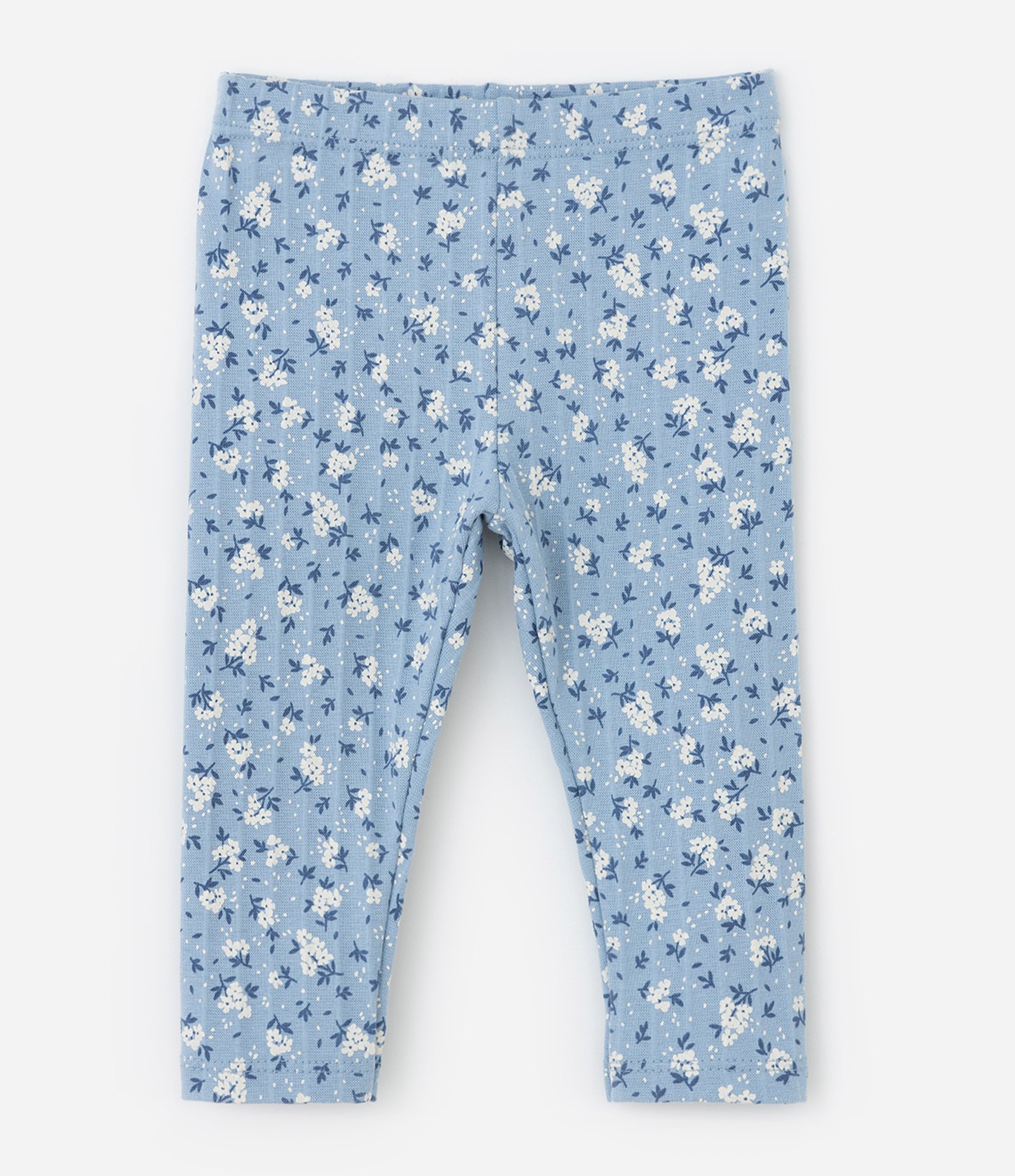 Conjunto Infantil Texturizado com Estampa Floral - RN a 18 meses Azul 11