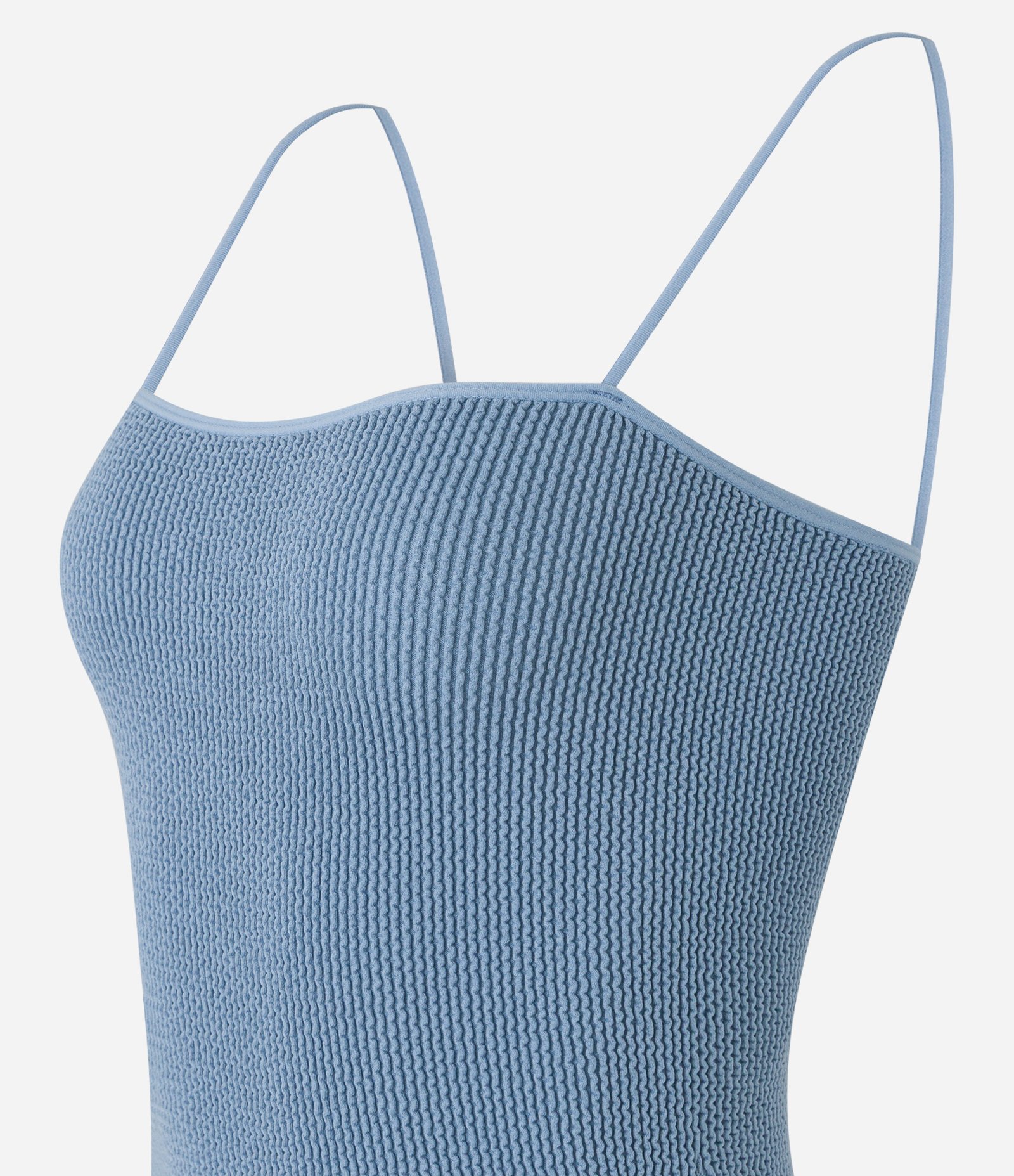 Body Seamless com Alça Rabo de Rato Azul 6