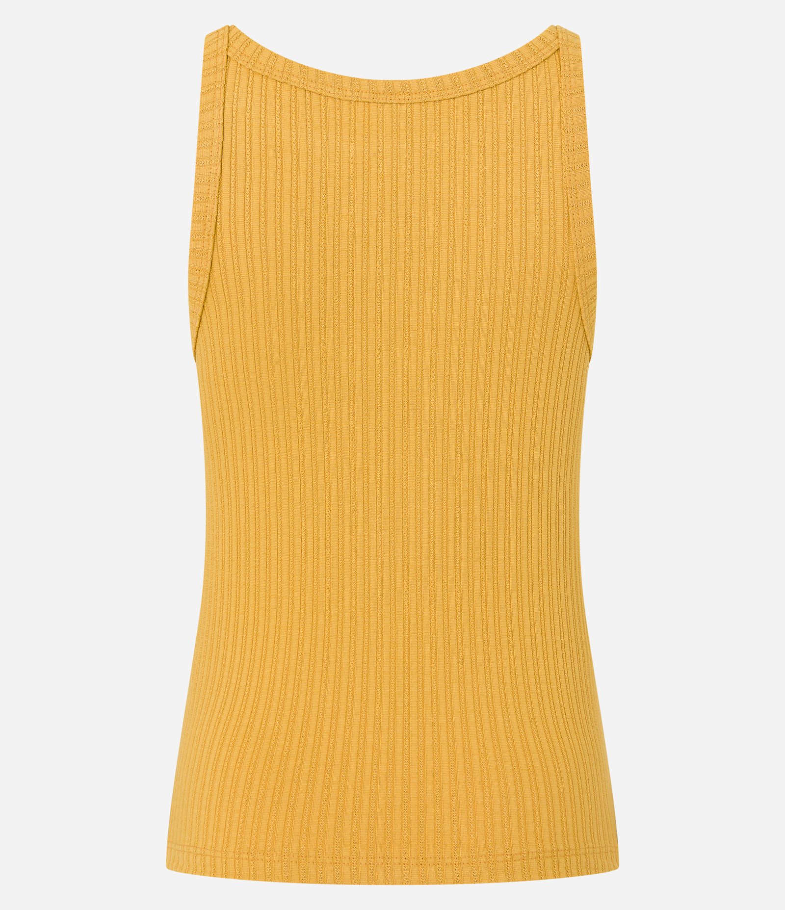 Regata em Viscose Texturizada com Coqueiro Bordado Amarelo 6