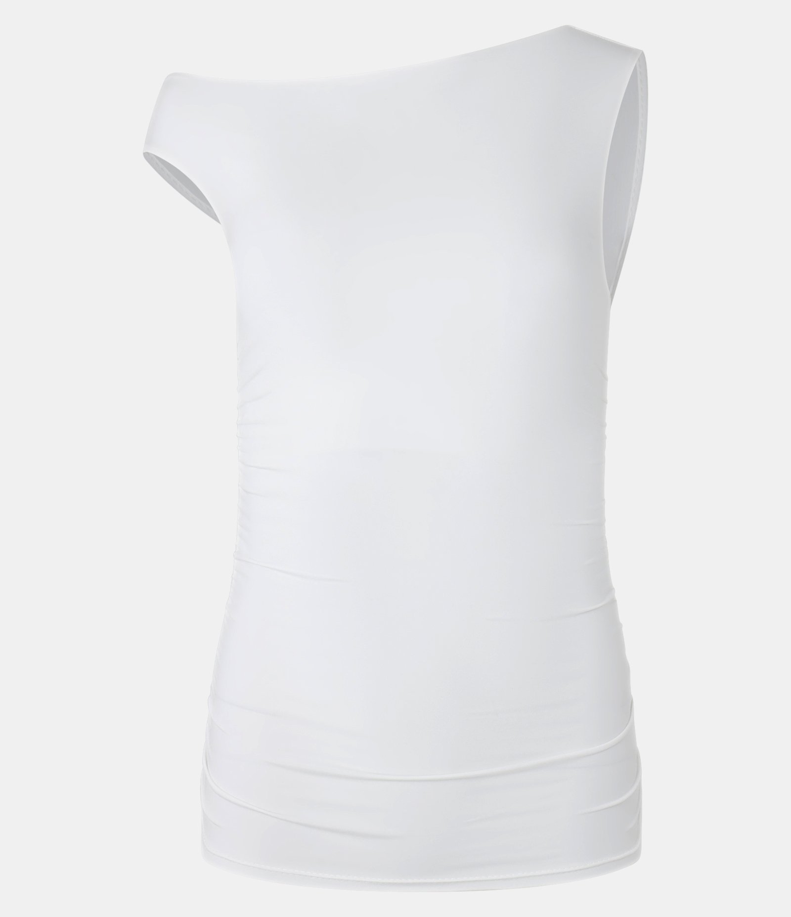 Blusa em Microfibra com Ombro Caído Branco 5