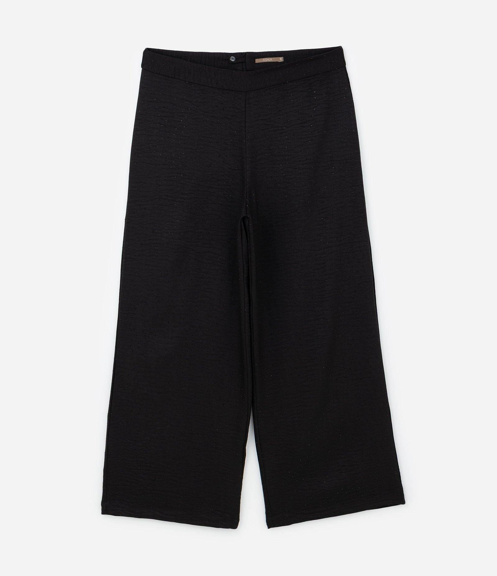 Calça Pantalona em Crepe com Brilhos Curve & Plus Size Preto 5
