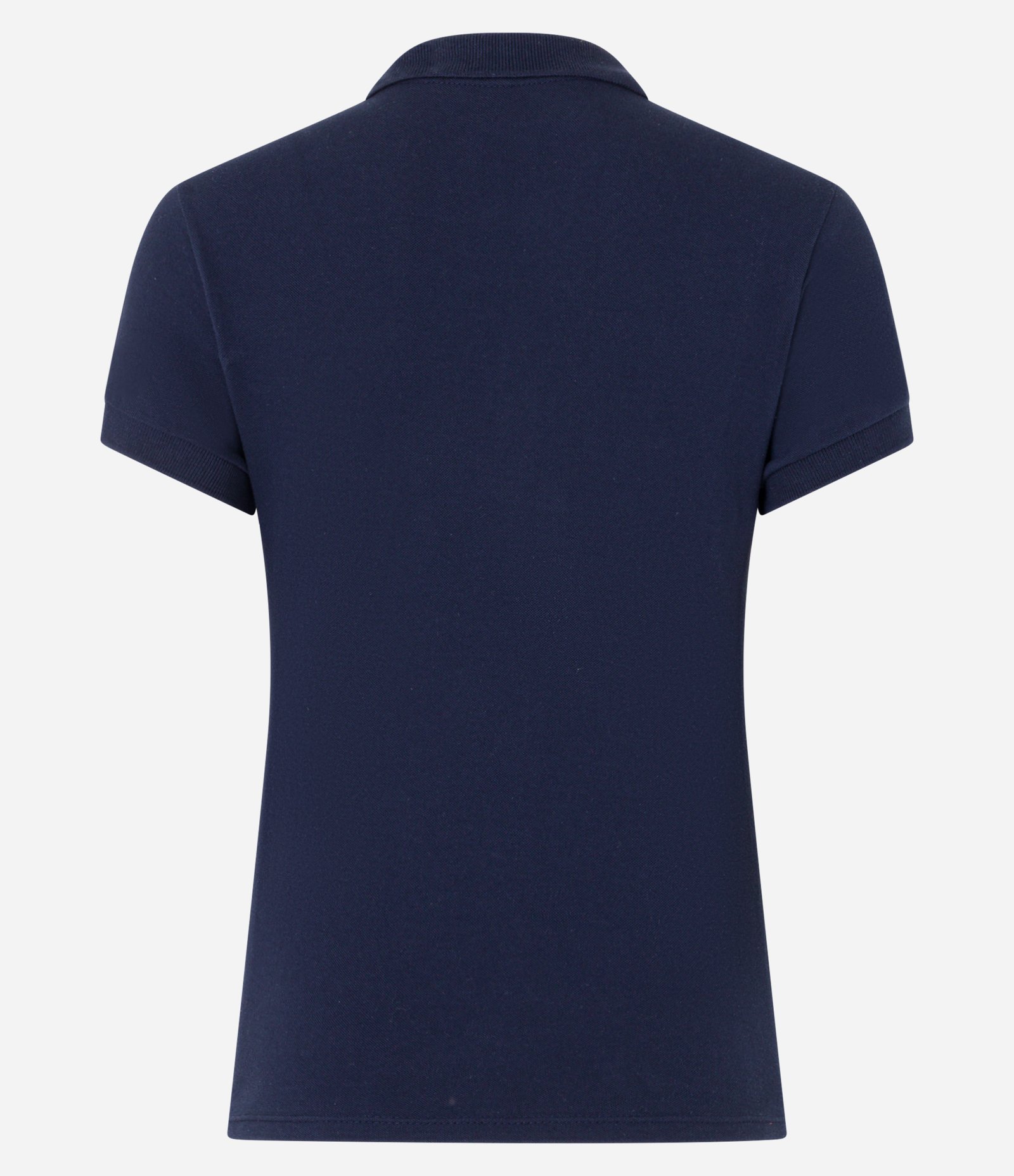 Blusa em Algodão com Gola Polo e Manga Curta Azul Marinho 6