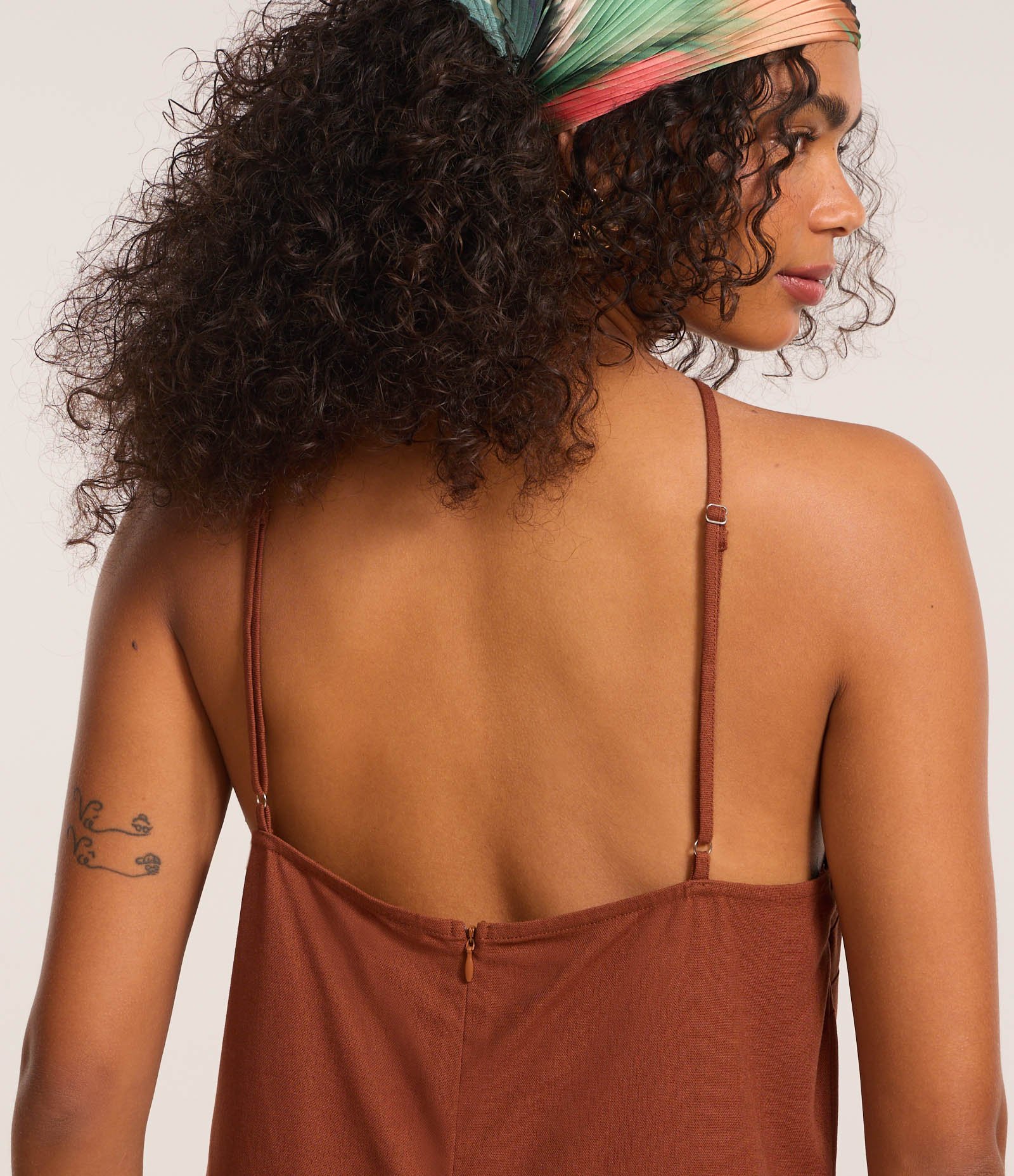 Vestido Longo Midi Frente Única em Viscolinho 4